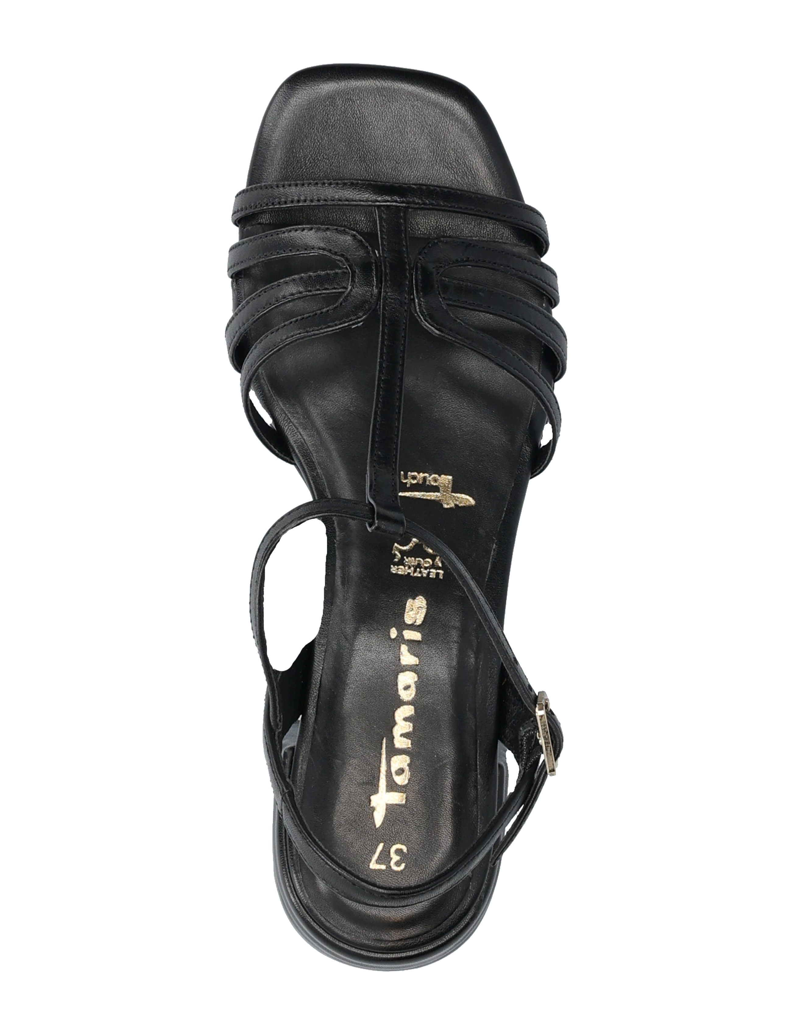 Tamaris - Women Sandals - black leather - 3