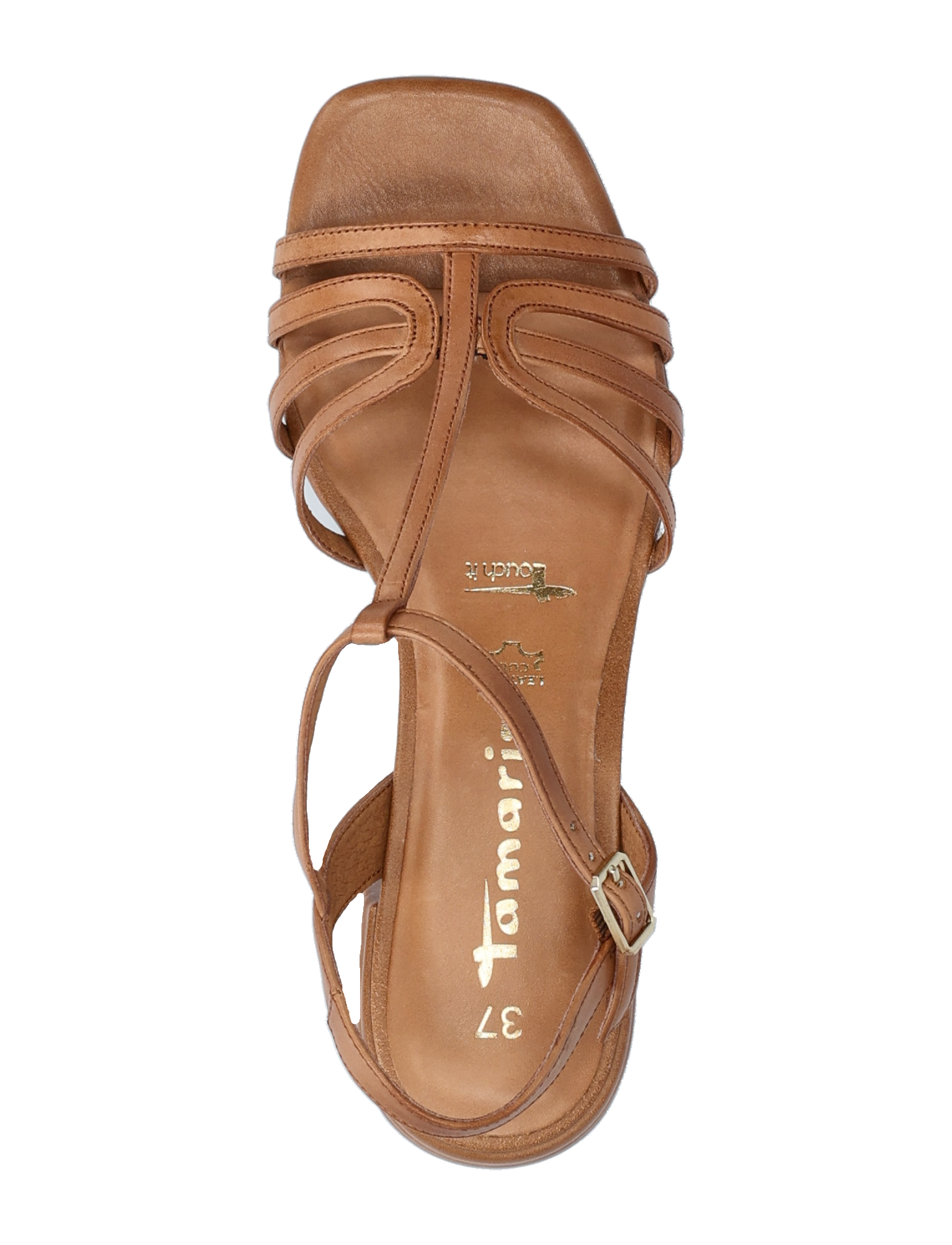Tamaris - Women Sandals - cognac leather - 3
