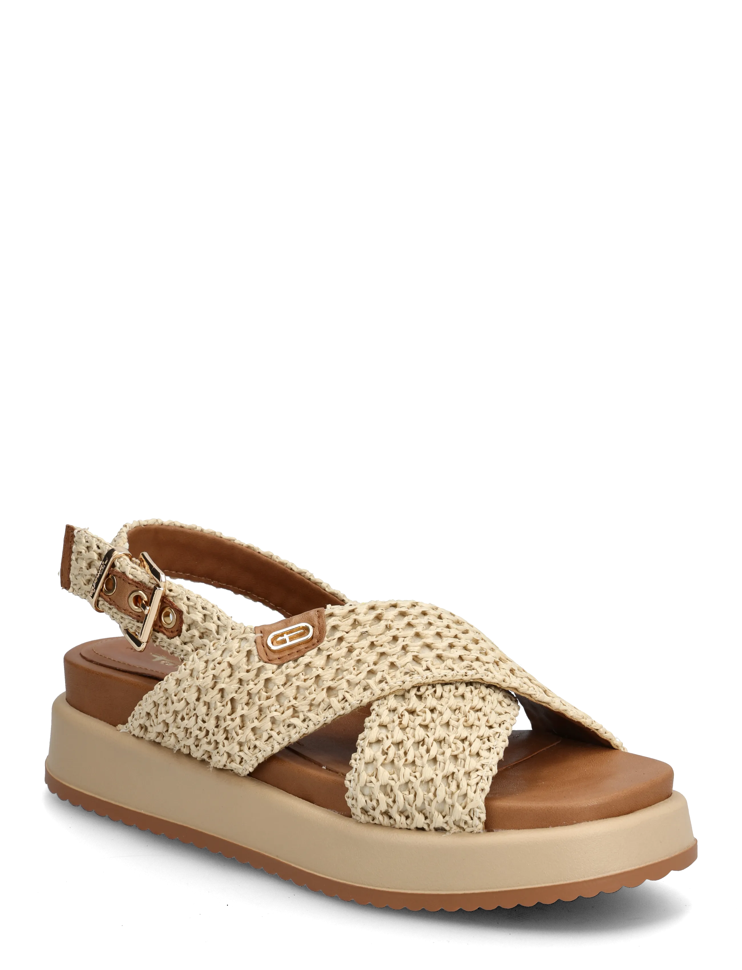Tamaris Women Sandals, 42, Beige - Platform Frauen
