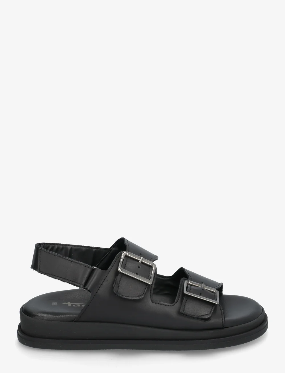 Tamaris - Women Sandals - platta sandaler - black leather - 1
