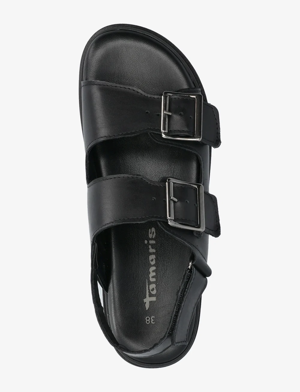 Tamaris - Women Sandals - platta sandaler - black leather - 3