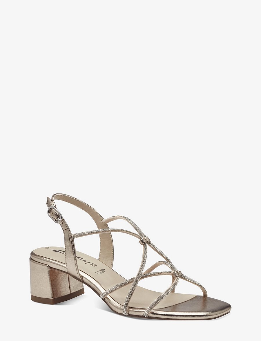 Tamaris - Women Sandals - kontsaga sandaalid - light gold - 1