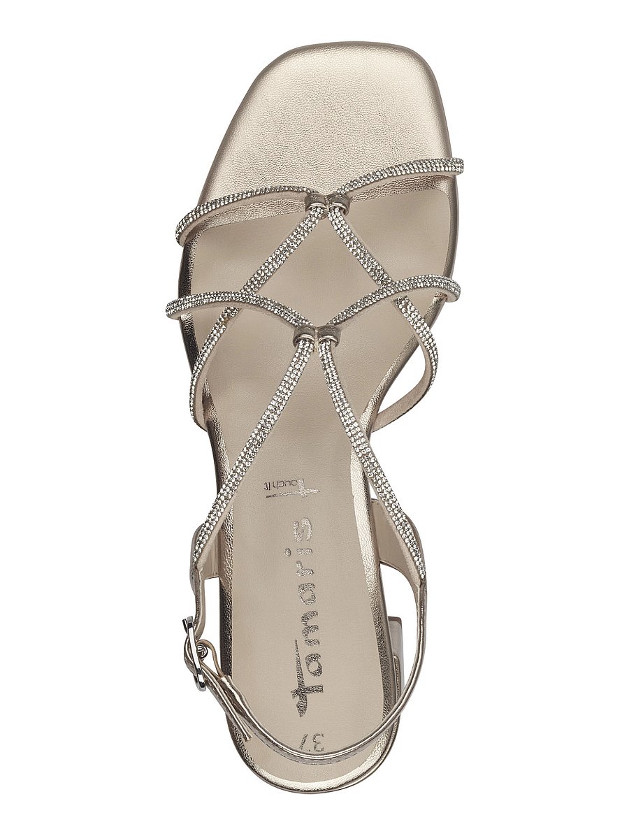 Tamaris - Women Sandals - kontsaga sandaalid - light gold - 2
