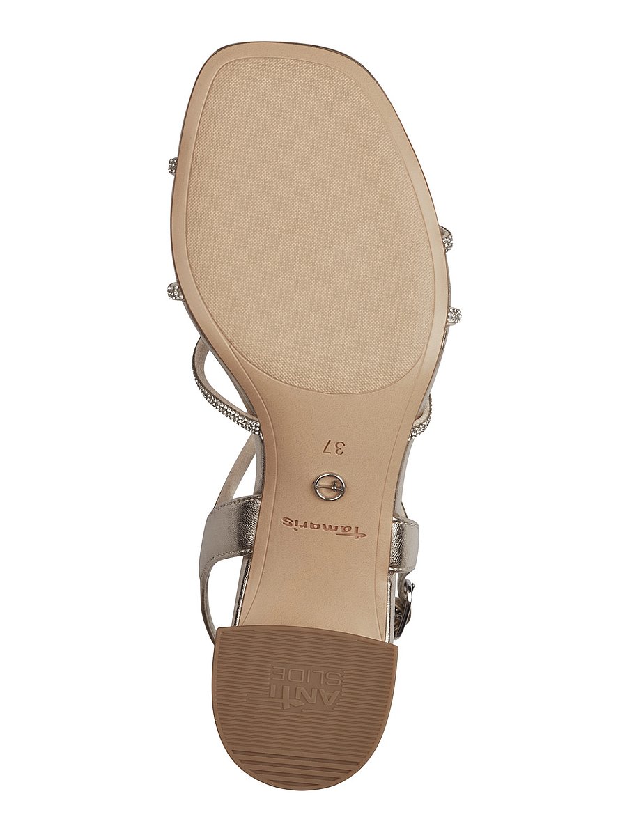 Tamaris - Women Sandals - kontsaga sandaalid - light gold - 3