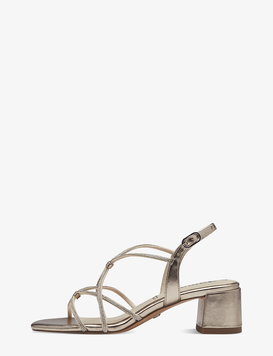Tamaris - Women Sandals - kontsaga sandaalid - light gold - 4