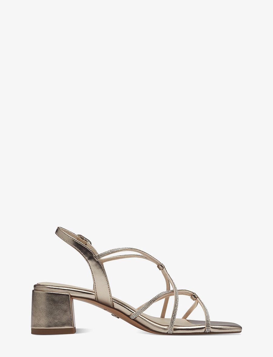 Tamaris - Women Sandals - kontsaga sandaalid - light gold - 5