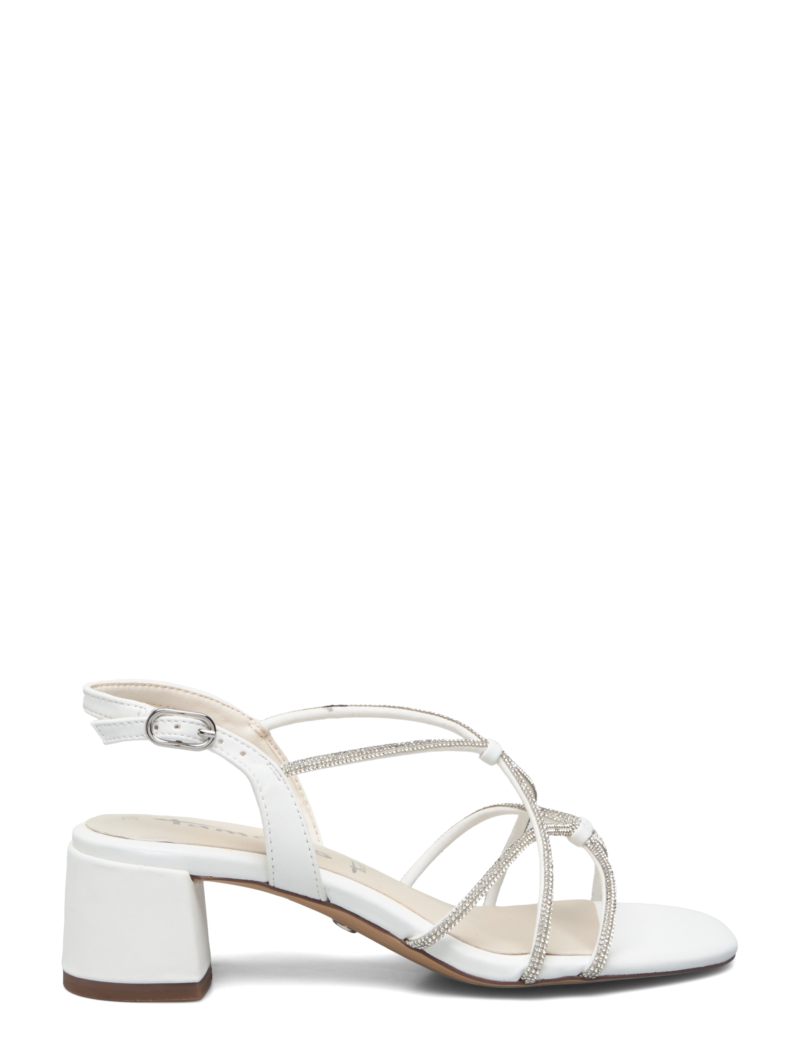 Tamaris - Women Sandals - sandaler med hæl - white - 1