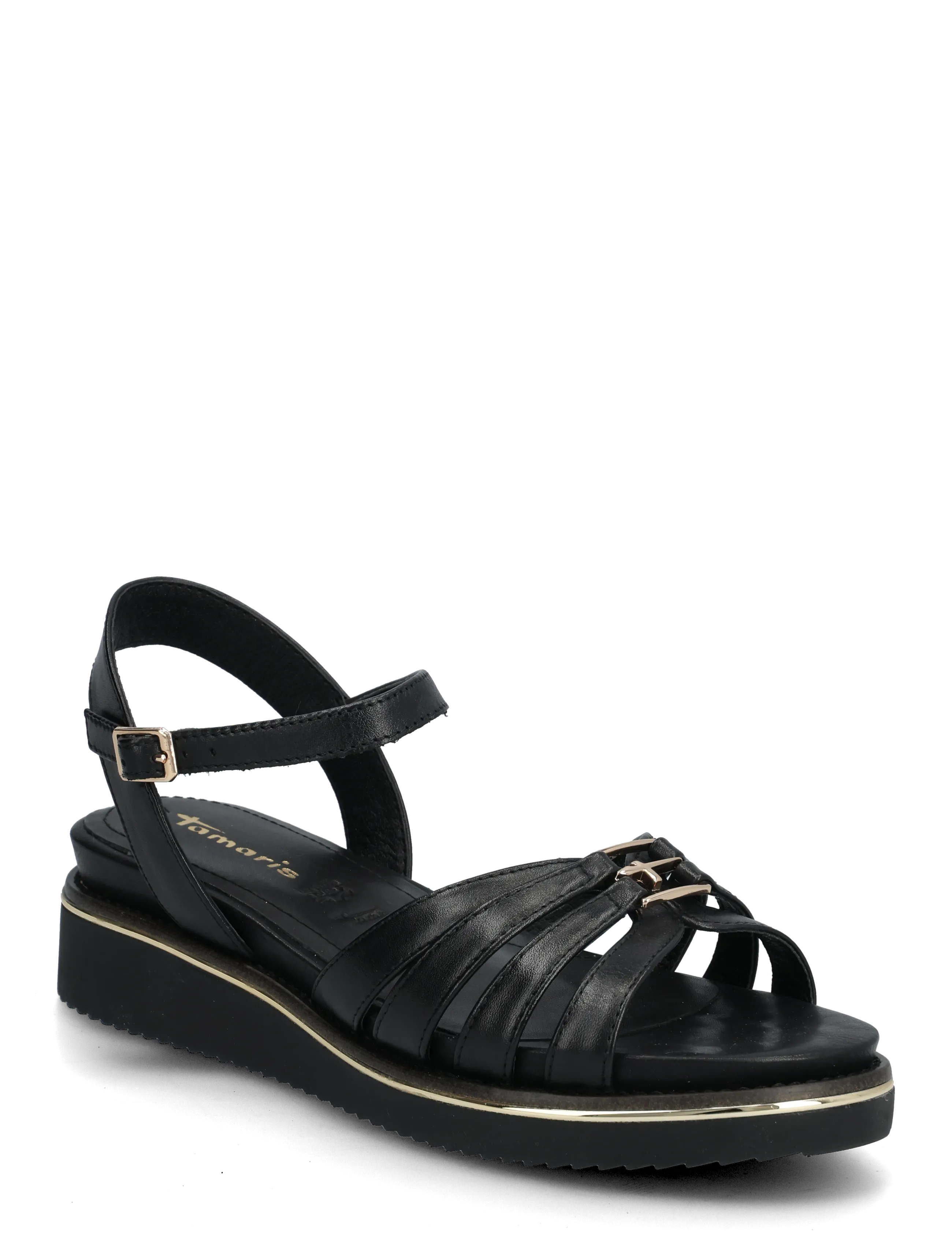 Tamaris Women Sandals, 41, Black, Sandaler > Flade Sandals, Dame