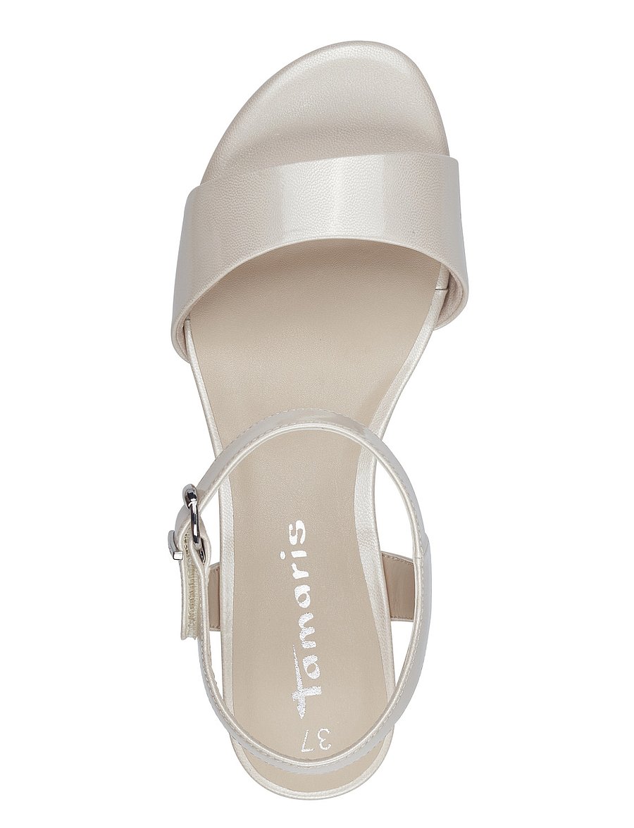 Tamaris - Women Sandals - sandaler med hæl - champagne - 1