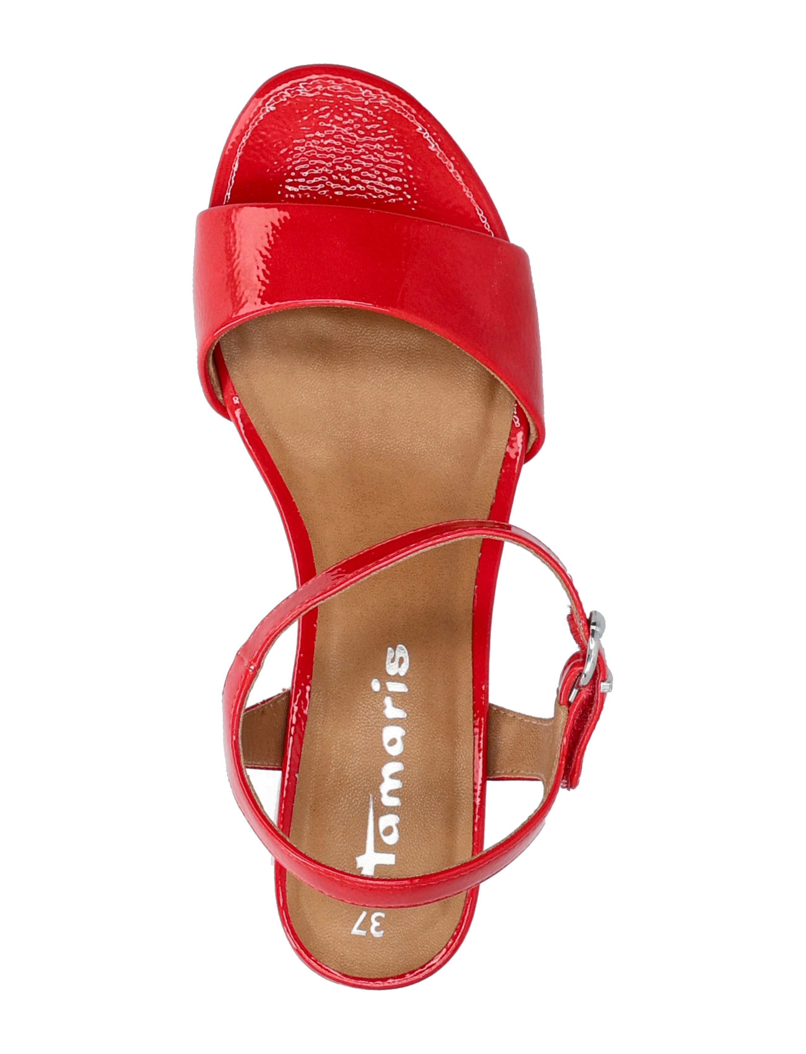 Tamaris - Women Sandals - festtøj til outletpriser - red patent - 3