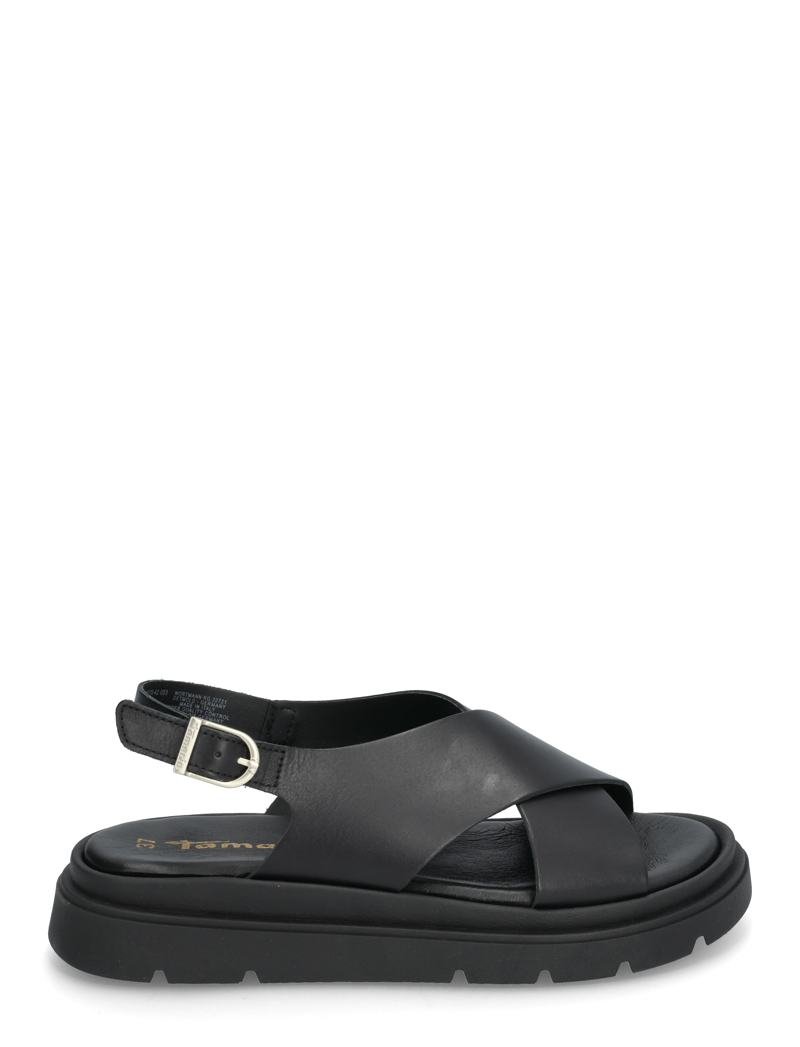 Tamaris - Women Sandals - flade sandaler - black leather - 1