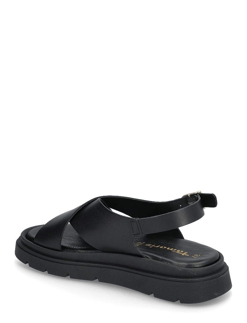 Tamaris - Women Sandals - platte sandalen - black leather - 2