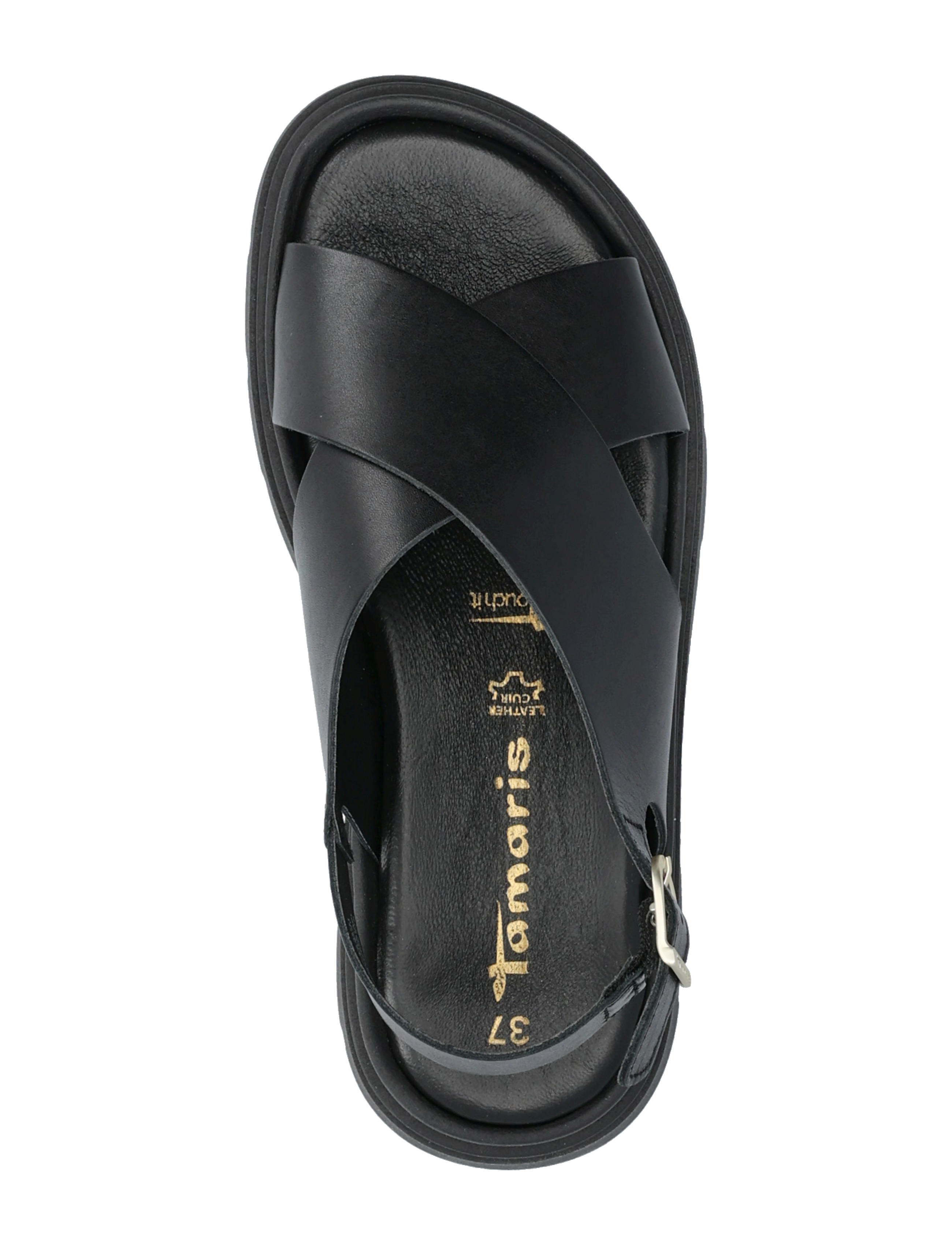 Tamaris - Women Sandals - flade sandaler - black leather - 3