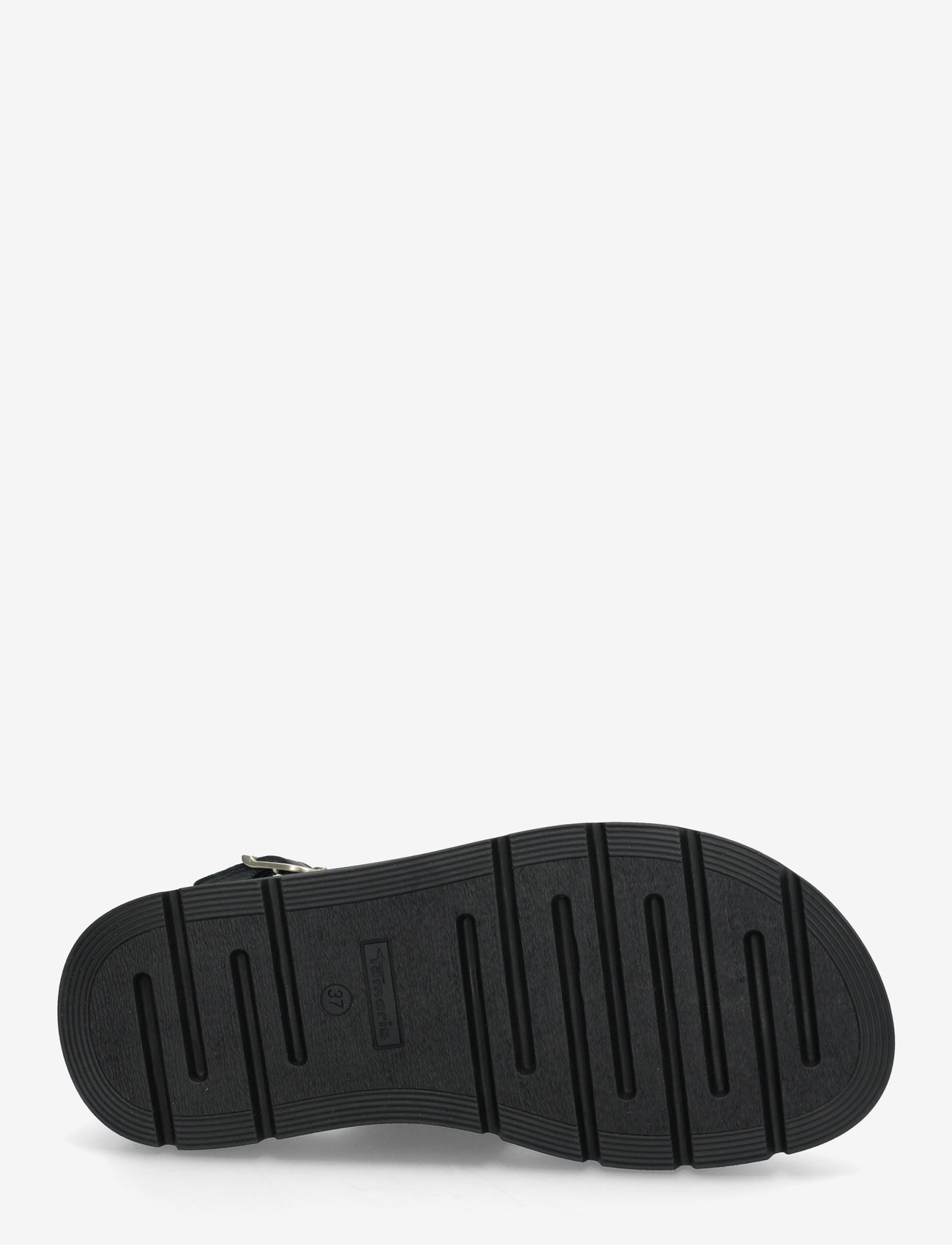 Tamaris - Women Sandals - platte sandalen - black leather - 4