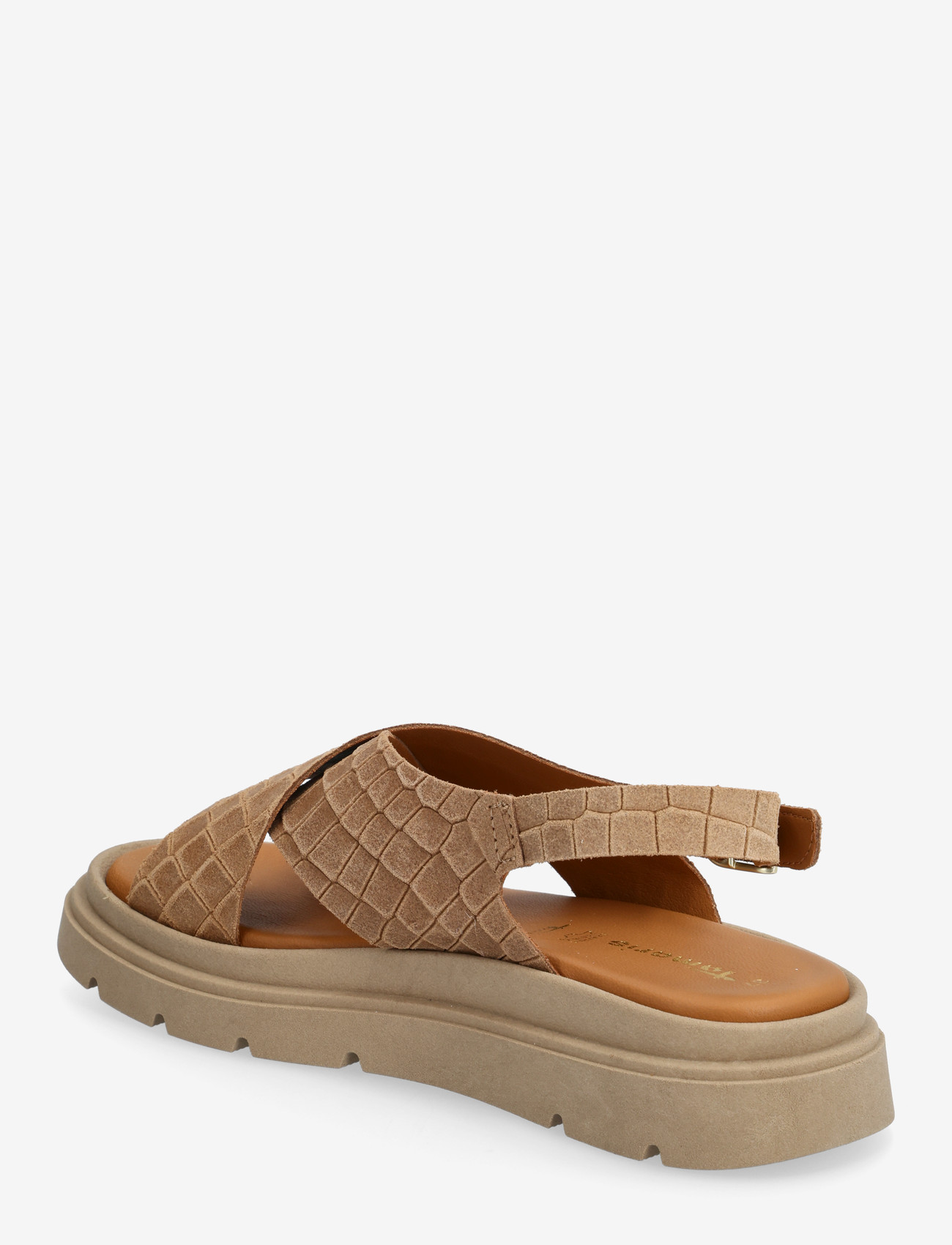 Tamaris - Women Sandals - kontsata sandaalid - brown strcture - 2
