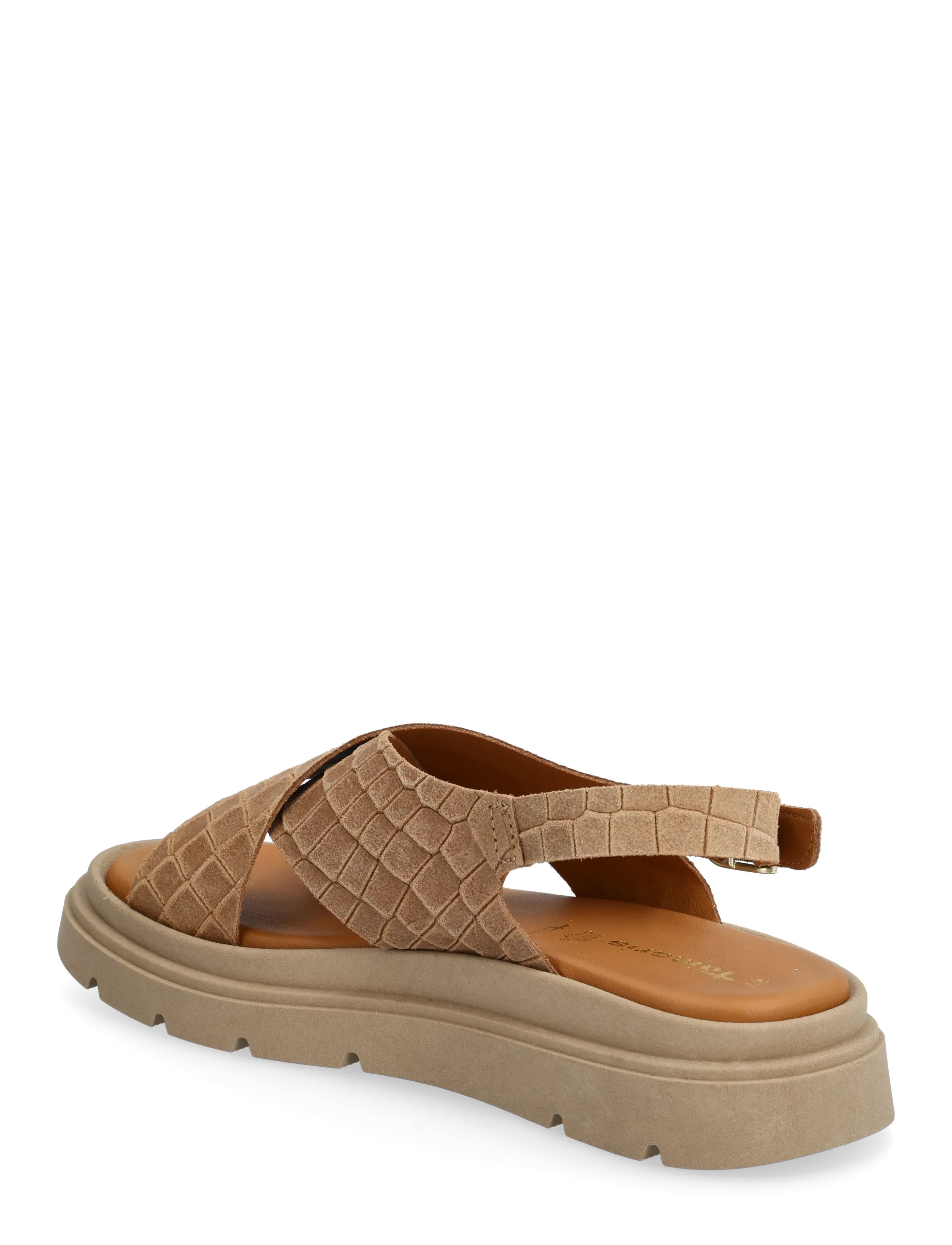 Tamaris - Women Sandals - flat sandals - brown strcture - 2