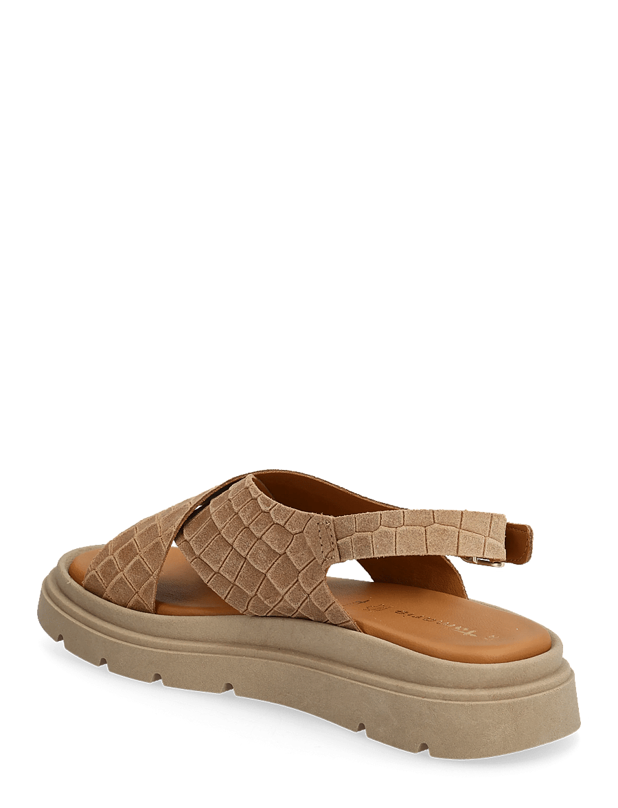 Tamaris - Women Sandals - flat sandals - brown strcture - 2