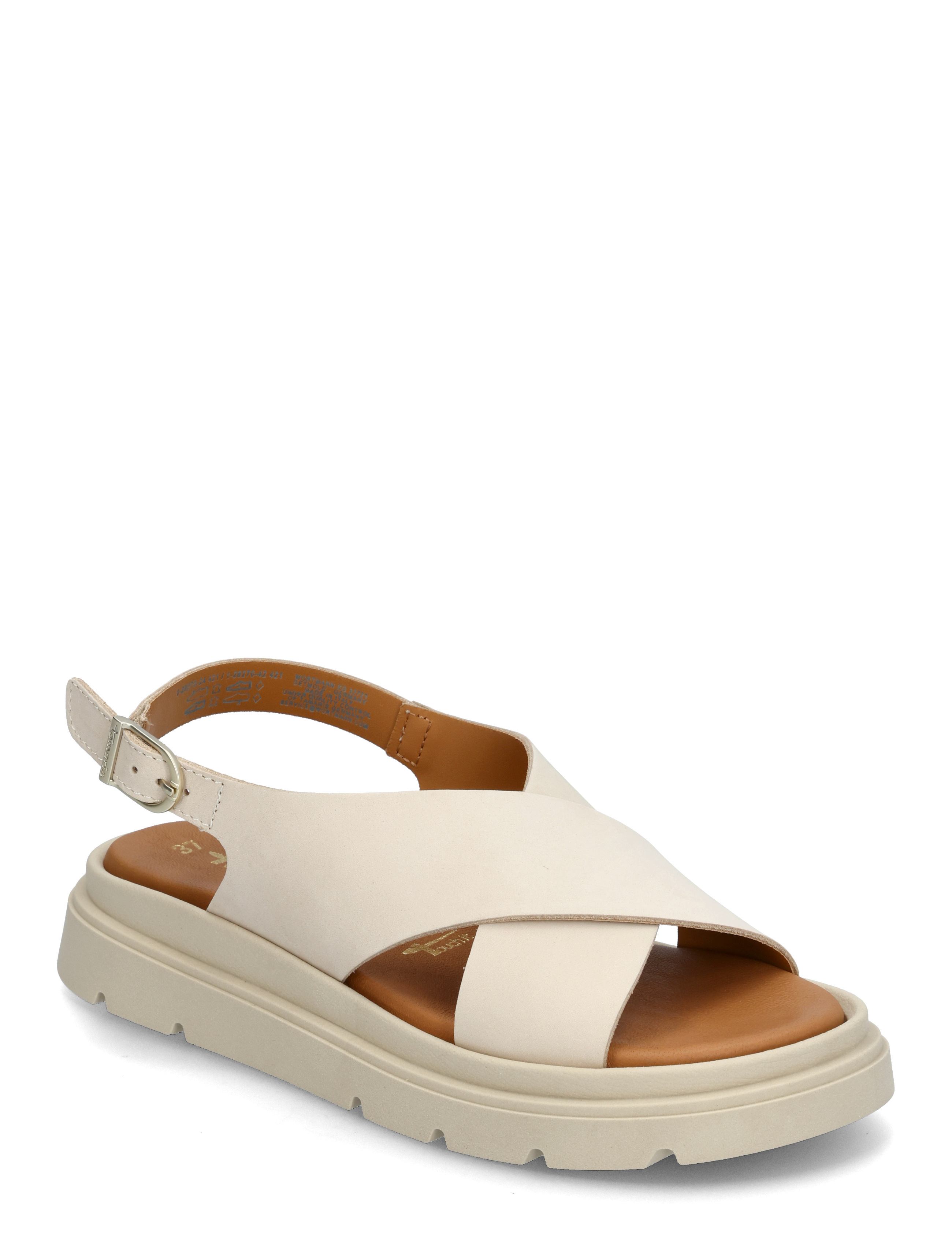 Tamaris Women Sandals, 38, Creme - Platform Frauen