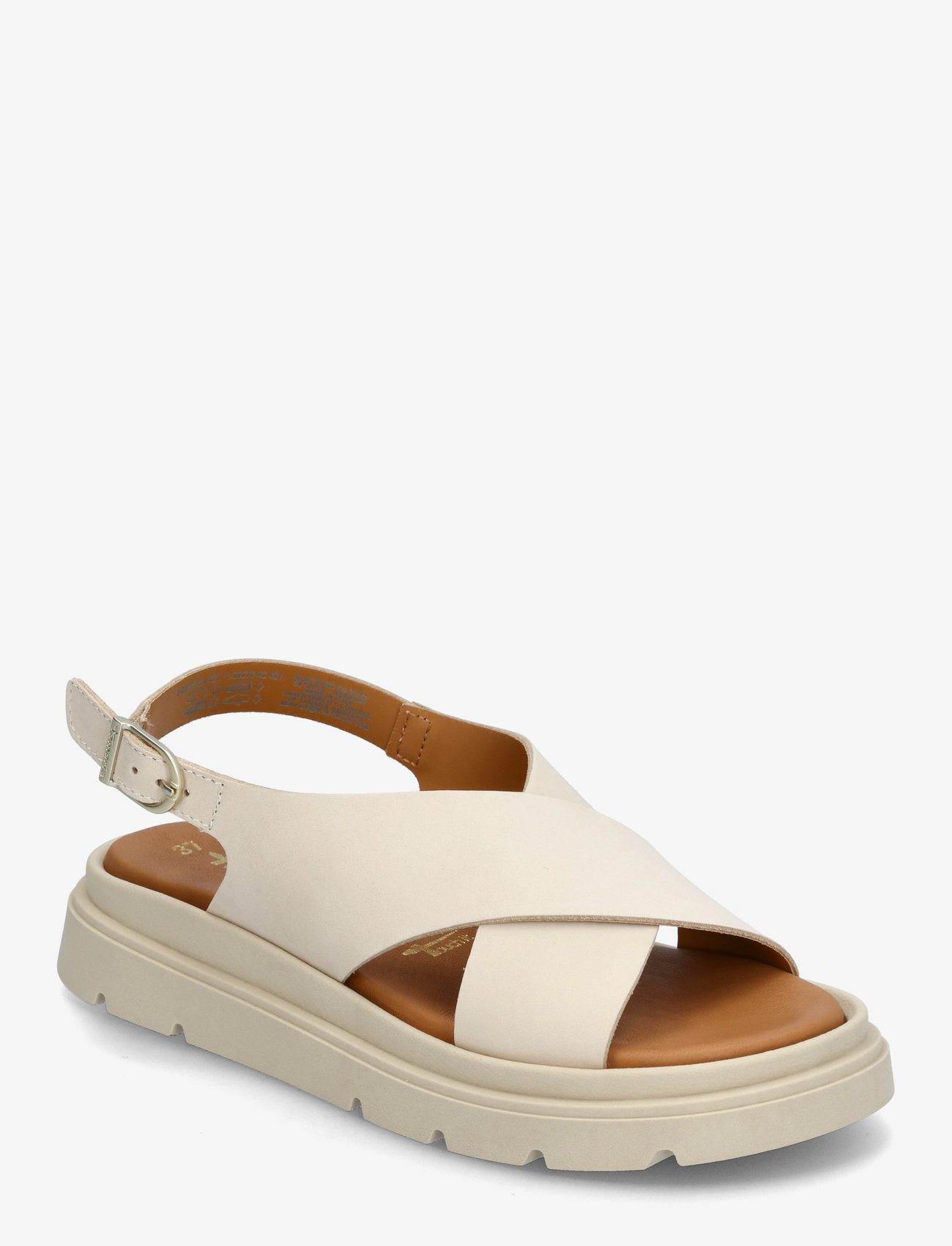 Tamaris - Women Sandals - platvorm sandaalid - ivory nubuc - 0