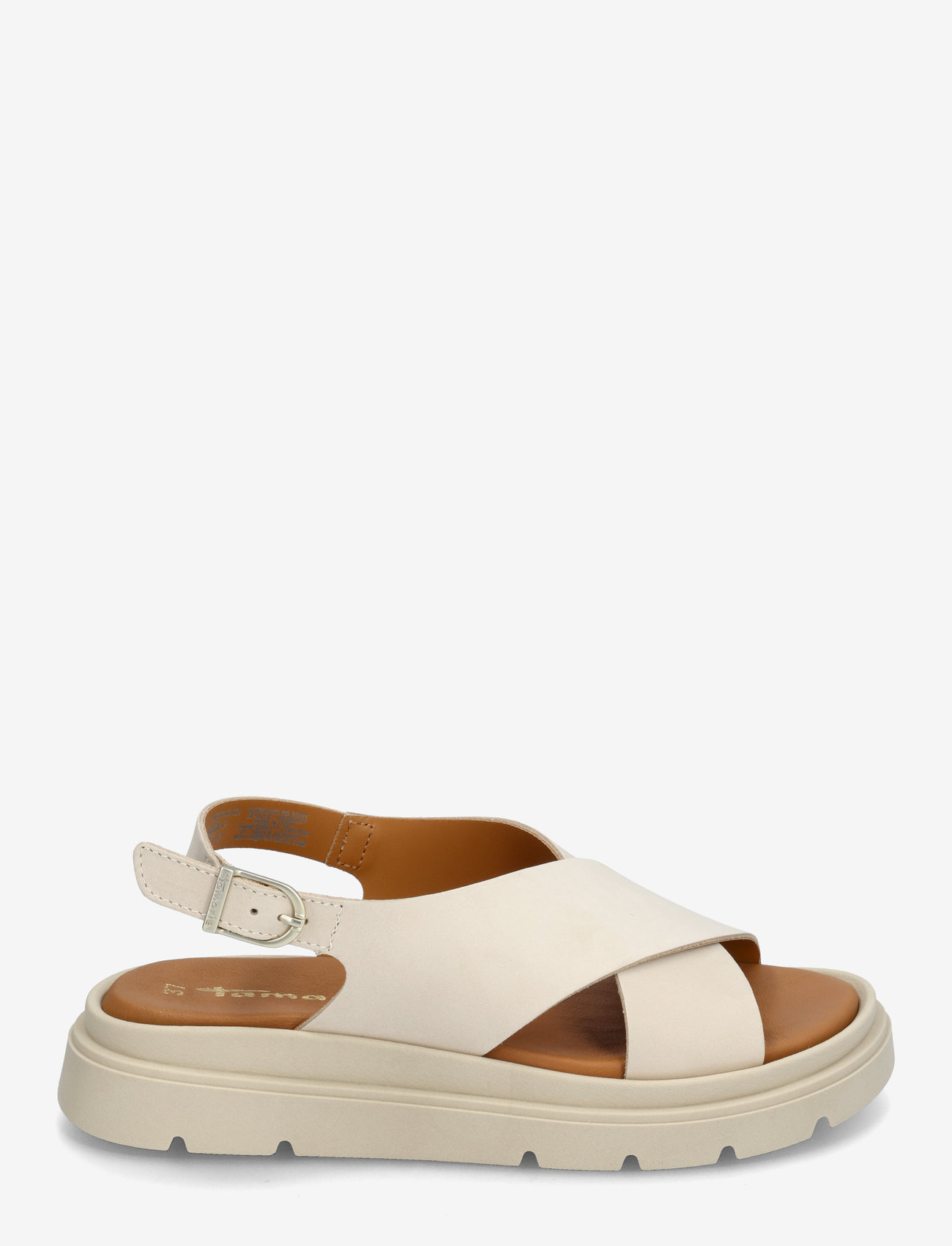 Tamaris - Women Sandals - platvorm sandaalid - ivory nubuc - 1
