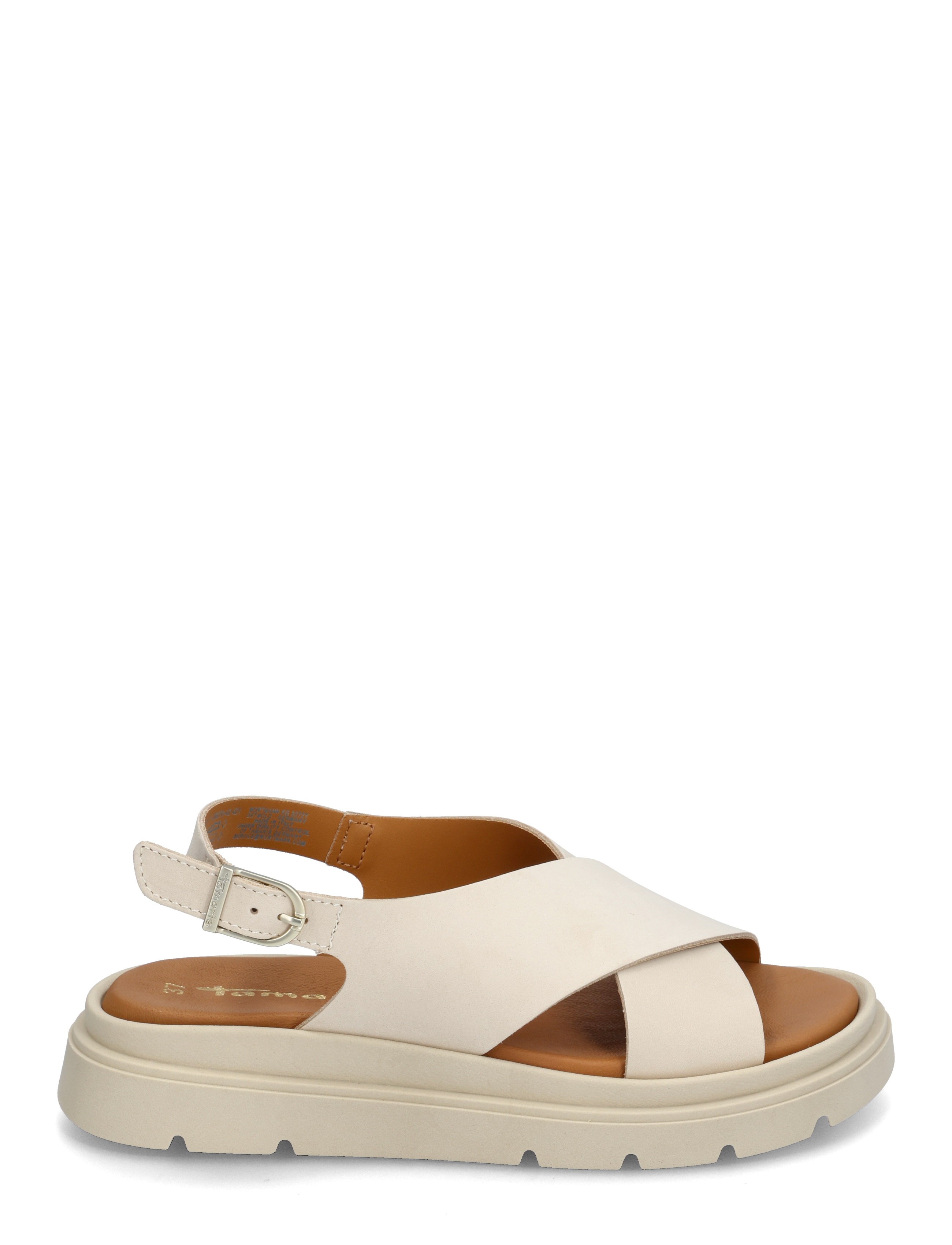 Tamaris - Women Sandals - platta sandaler - ivory nubuc - 1