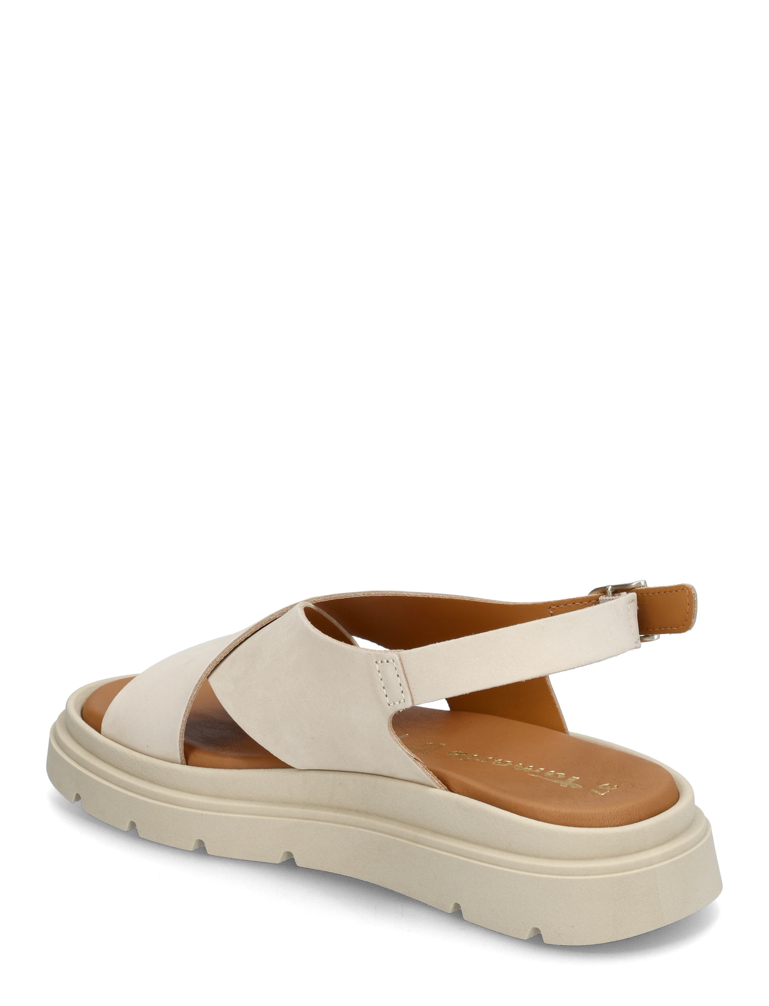 Tamaris - Women Sandals - platta sandaler - ivory nubuc - 2