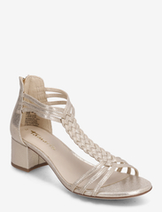 Tamaris - Women Sandals - augstpapēžu sandales - light gold - 0
