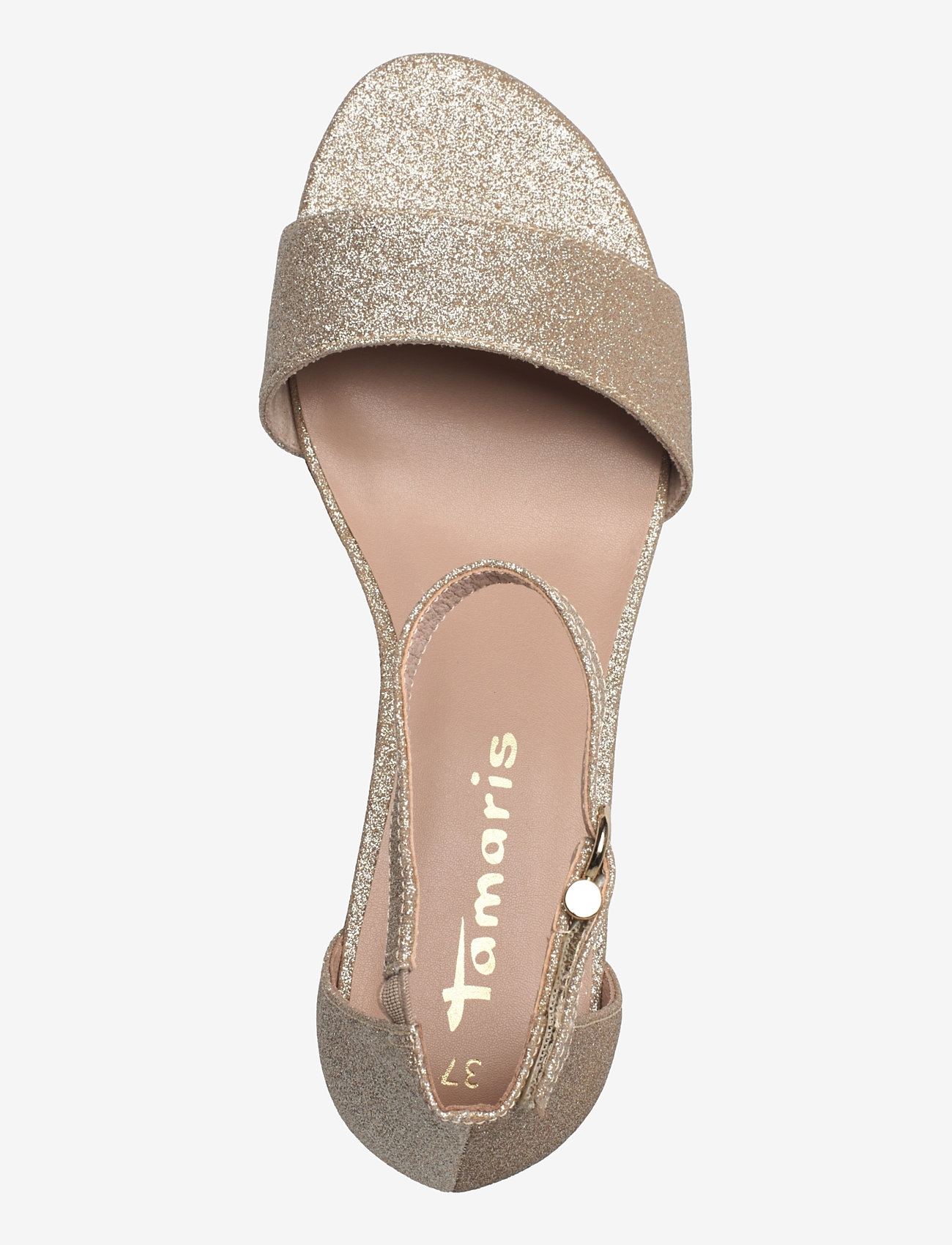 Tamaris - Women Sandals - konfirmatsioon - lt.gold glam - 3