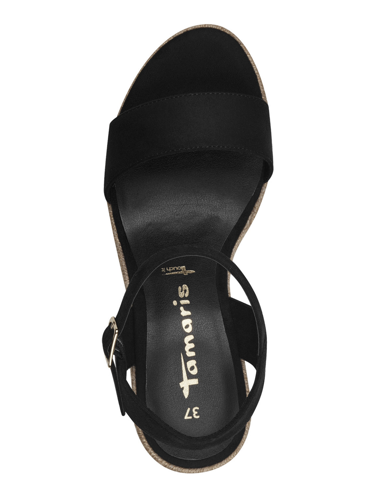 Tamaris - Women Sandals - espadrilles mit absatz - black - 1