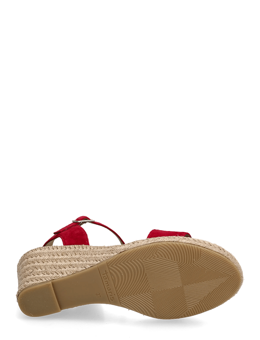 Tamaris - Women Sandals - espadrilles mit absatz - cherry - 4