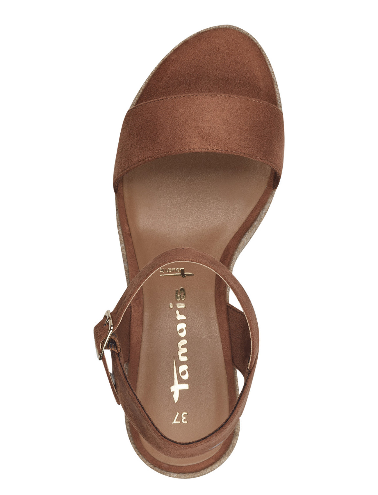 Tamaris - Women Sandals - espadrilles mit absatz - cognac - 1