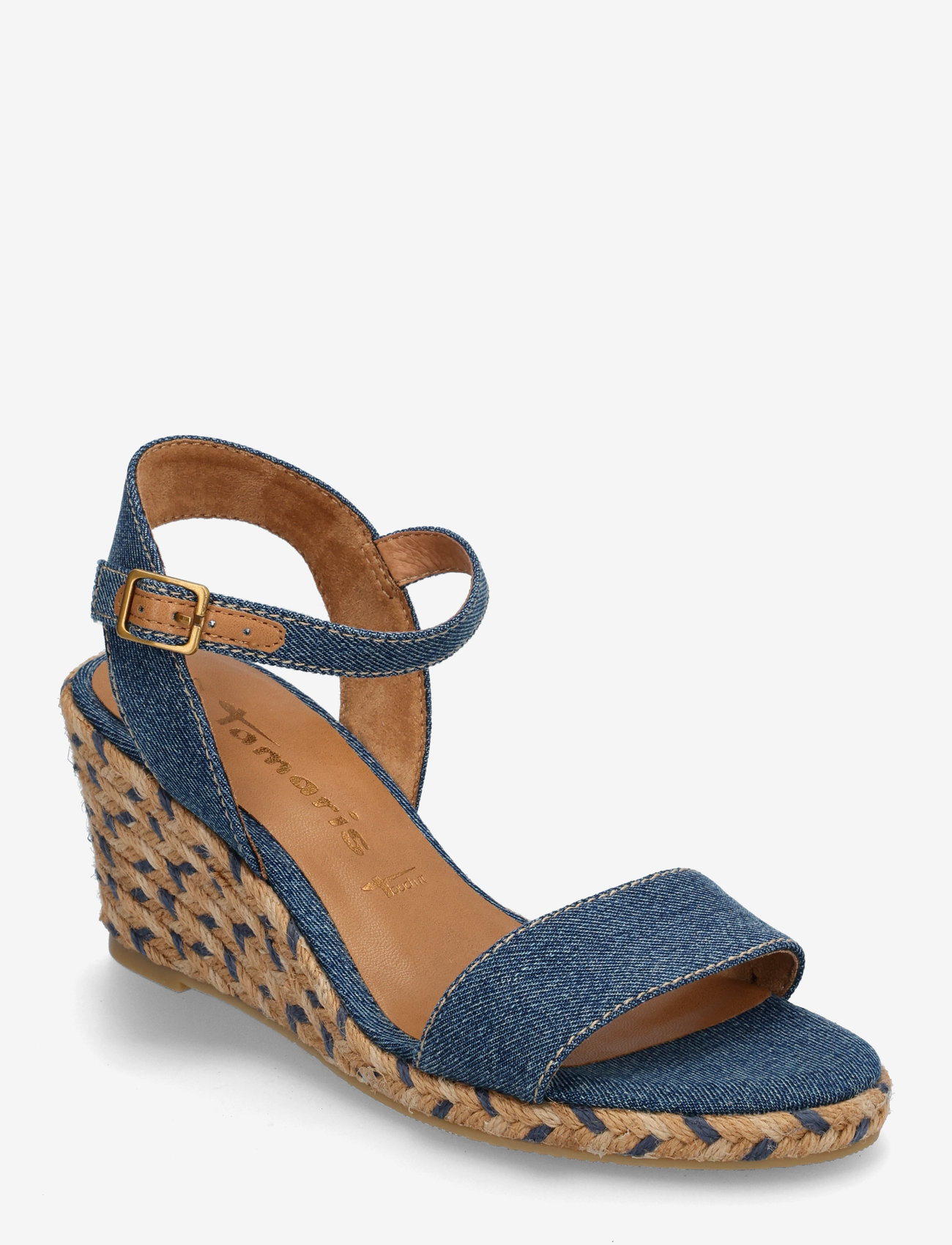Tamaris - Women Sandals - højhælede espadrillos - denim - 0