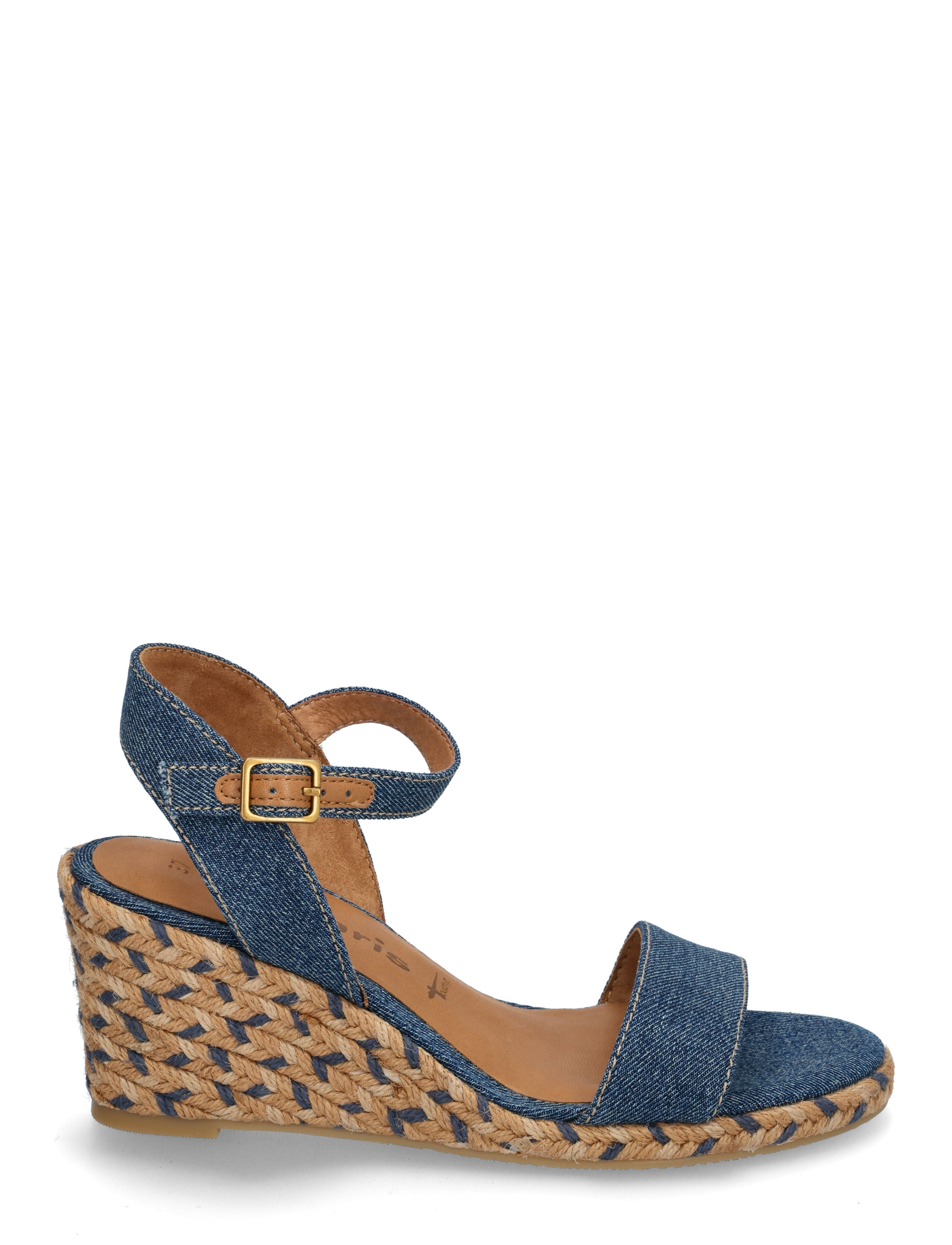 Tamaris - Women Sandals - heeled espadrilles - denim - 1