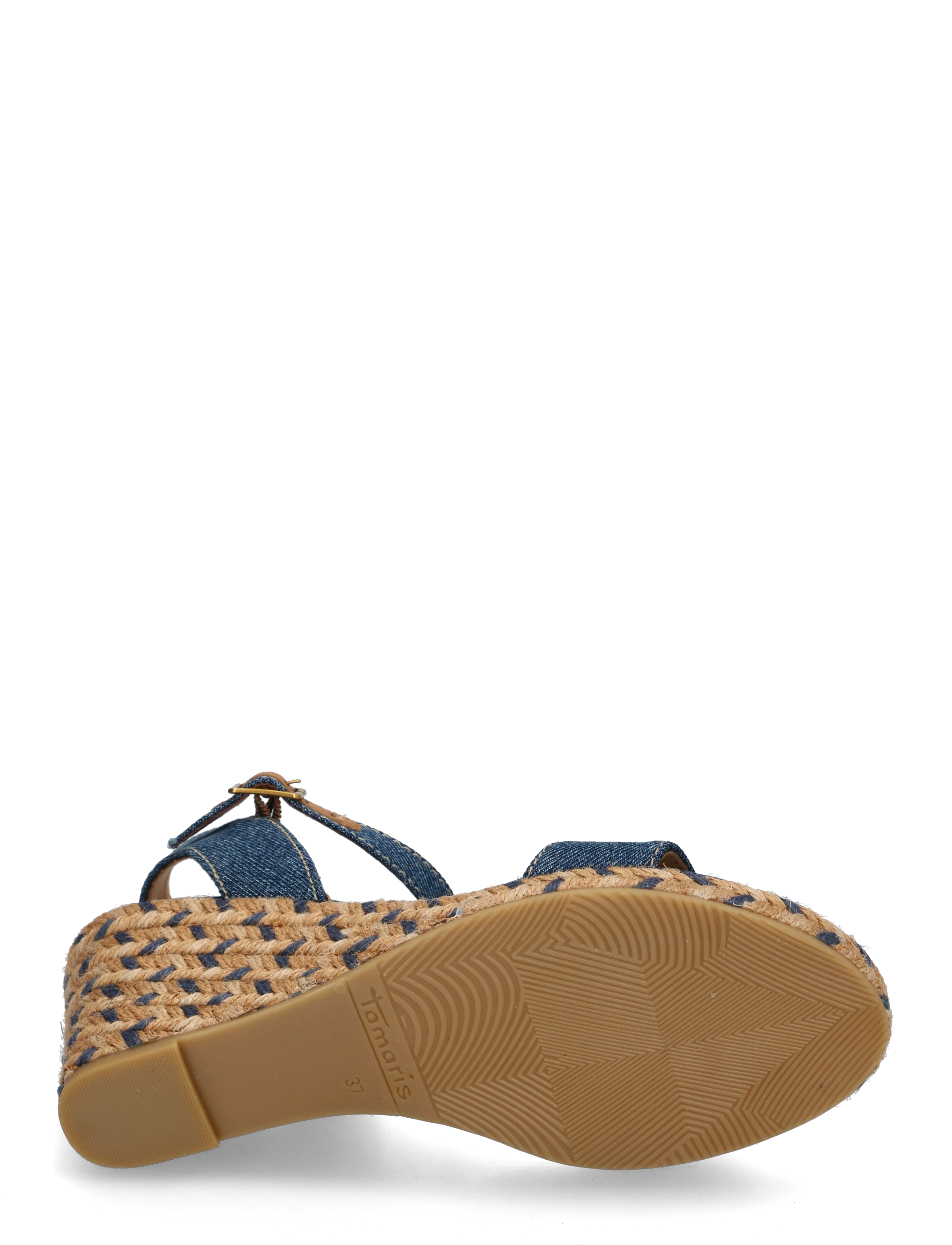 Tamaris - Women Sandals - heeled espadrilles - denim - 4