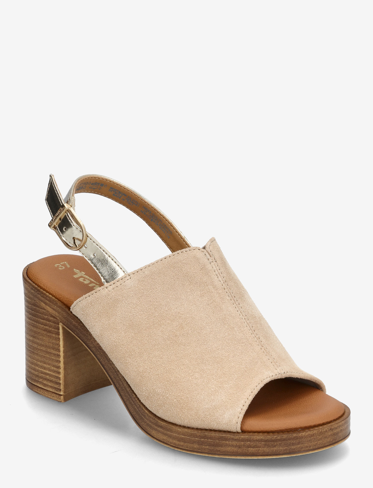 Tamaris - Women Sandals - pantoletten mit absätzen - beige - 0