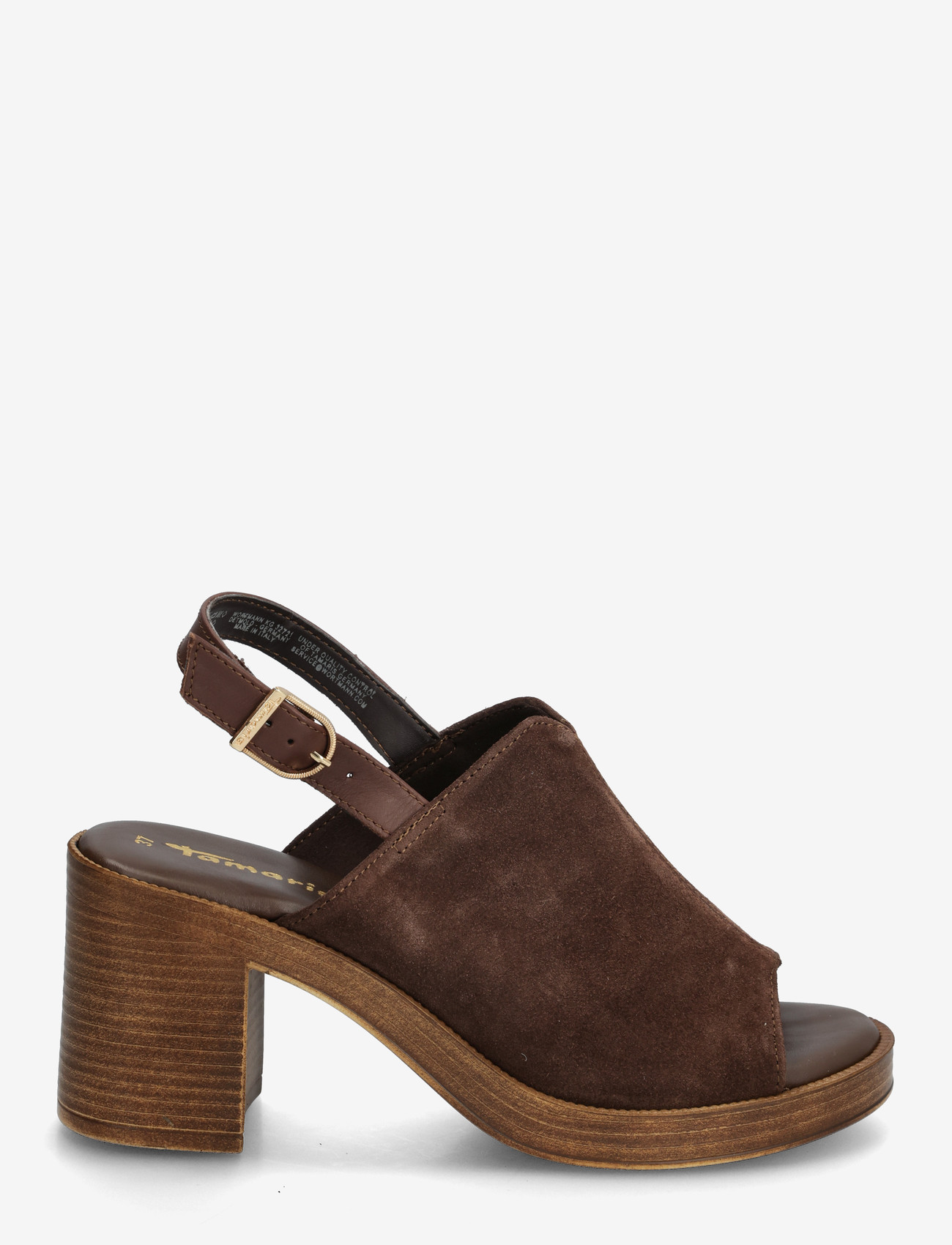 Tamaris - Women Sandals - mules med hæle - mocca - 2