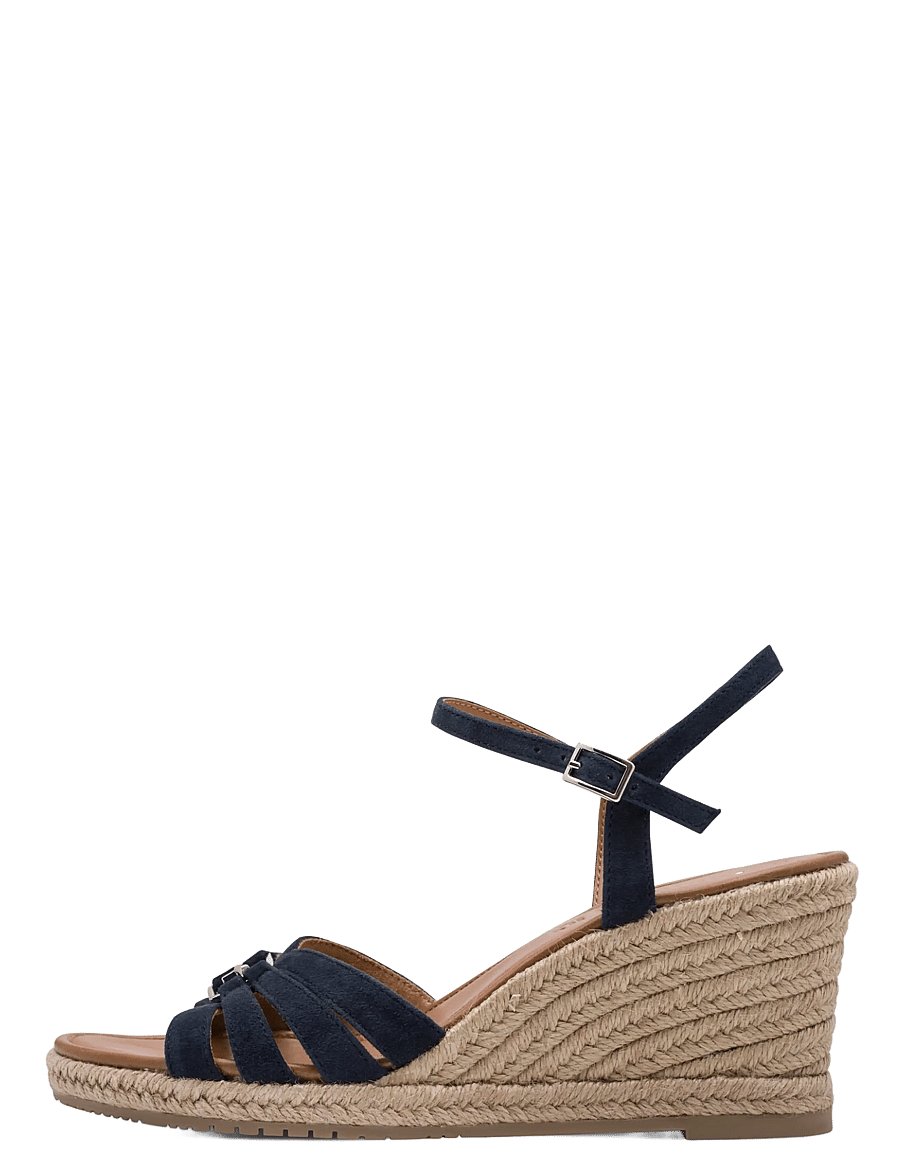 Tamaris - Women Sandals - espadrilles mit absatz - navy - 1