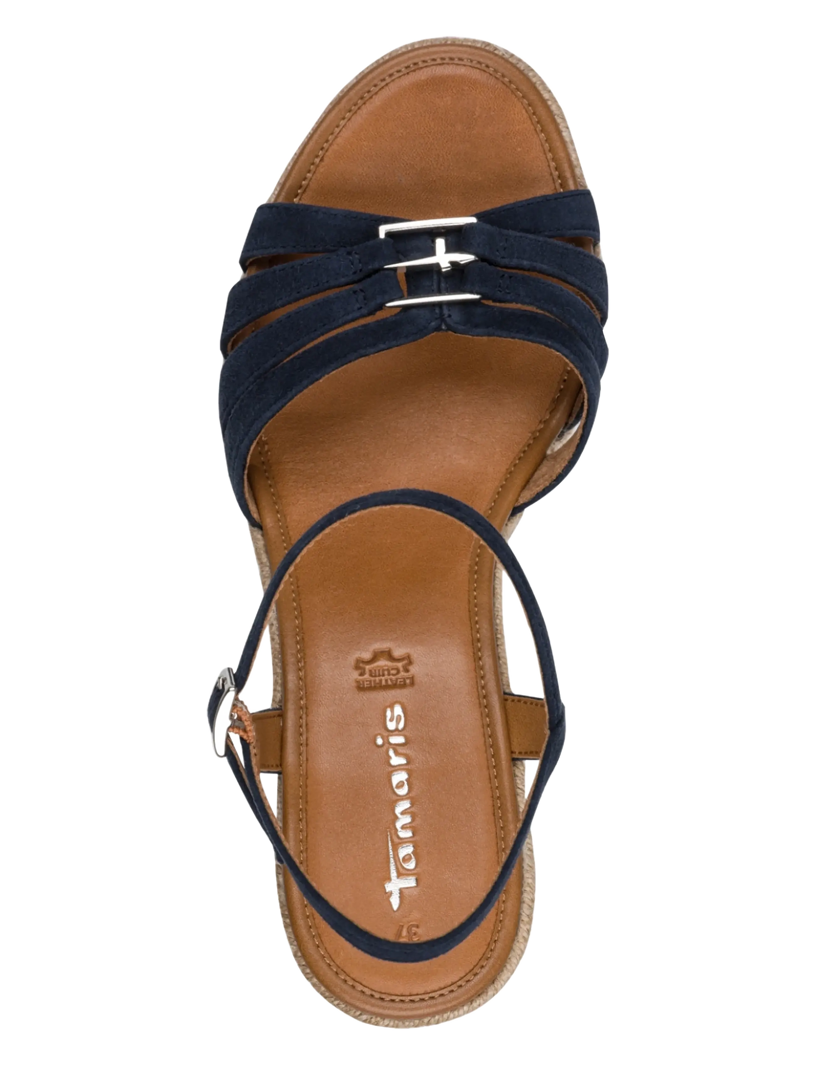 Tamaris - Women Sandals - espadrillos med klack - navy - 3