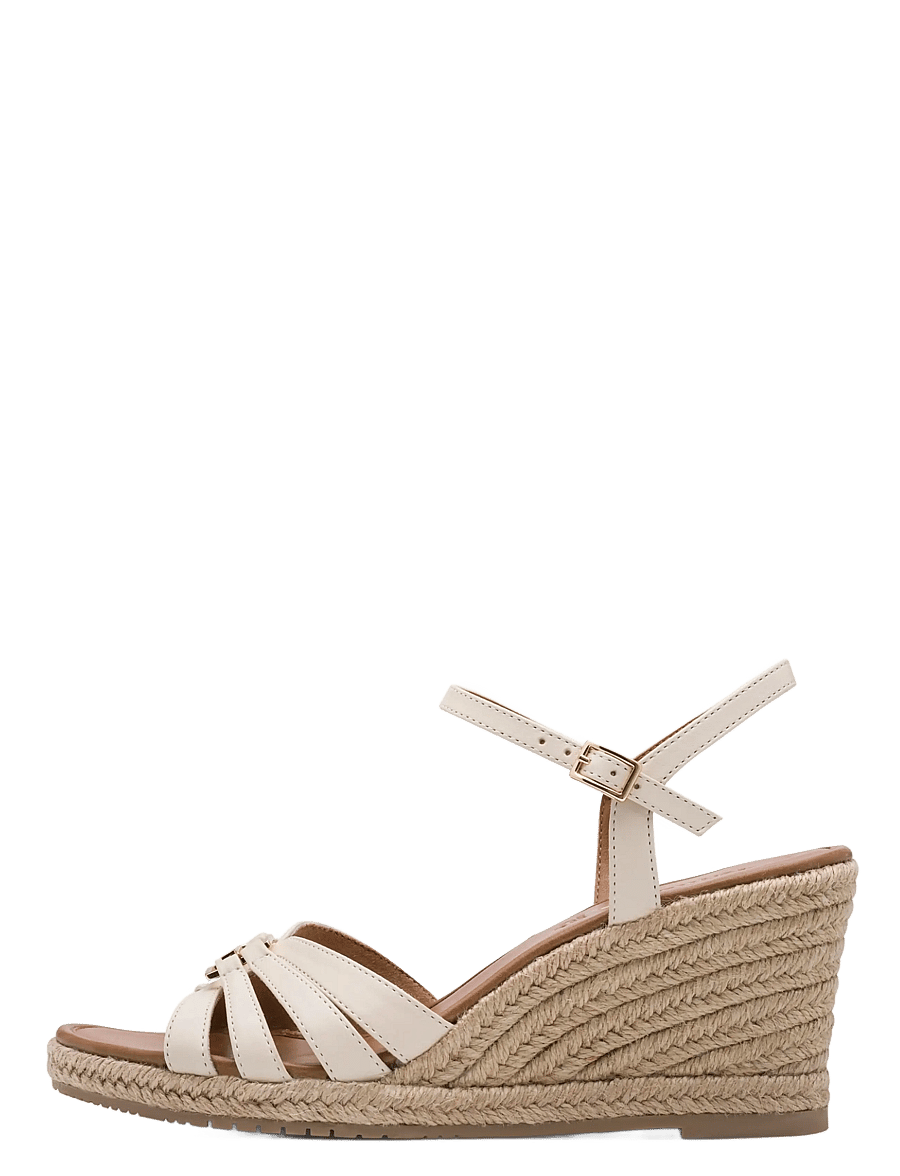 Tamaris - Women Sandals - espadrilles mit absatz - offwhite - 1