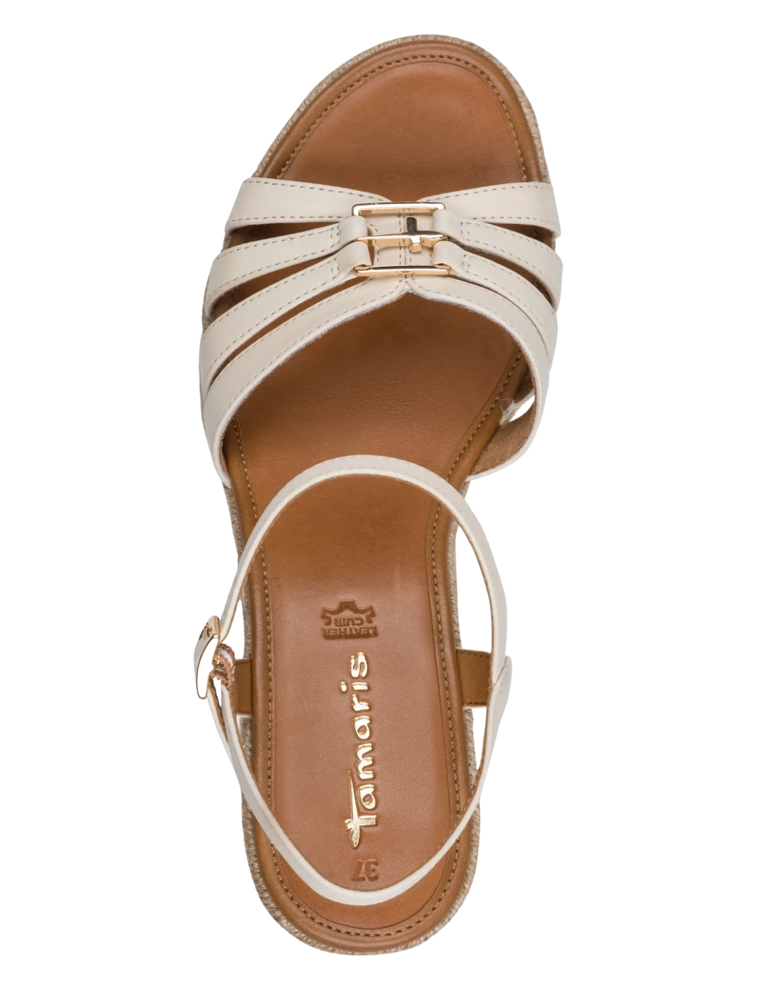 Tamaris - Women Sandals - espadrillos med klack - offwhite - 4