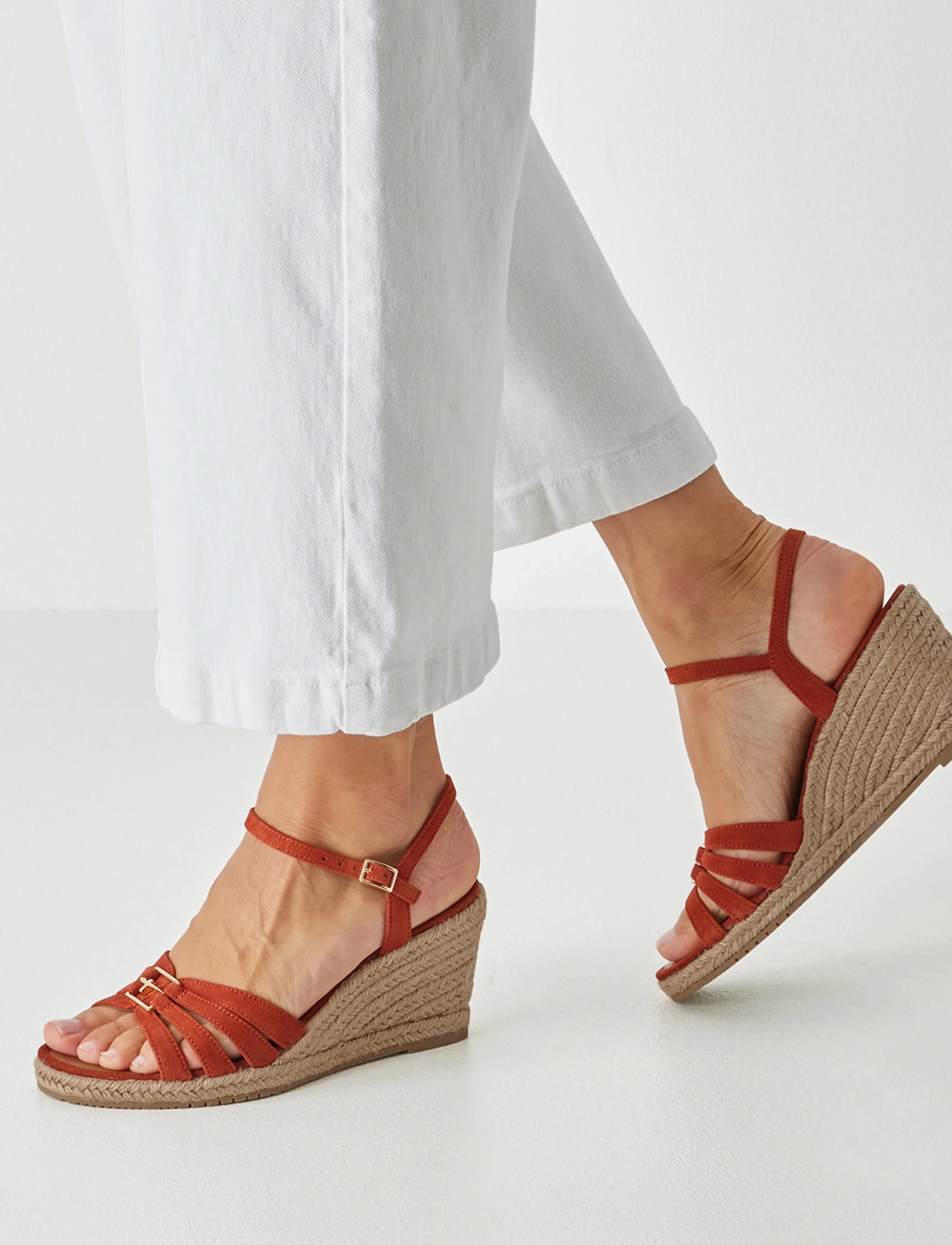 Tamaris - Women Sandals - heeled espadrilles - terracotta - 5