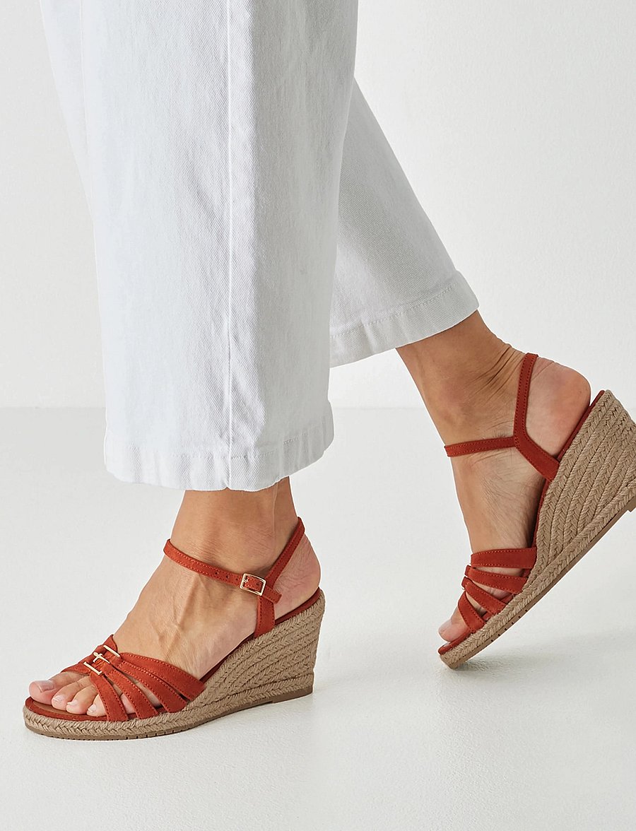 Tamaris - Women Sandals - espadrilles mit absatz - terracotta - 5