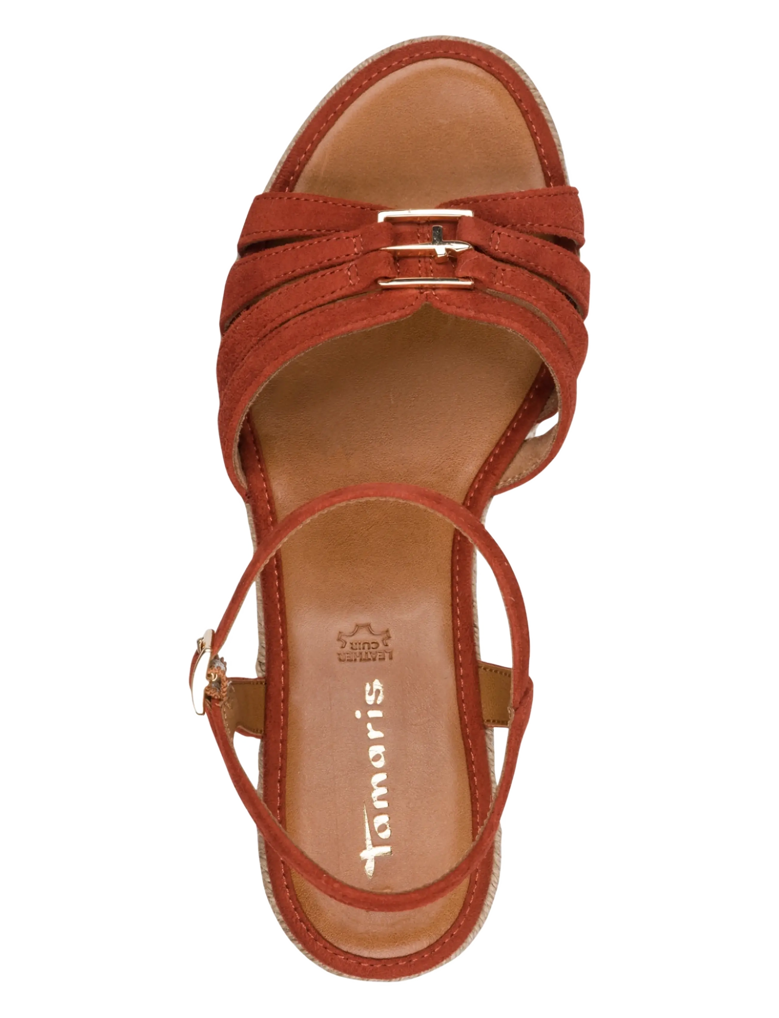 Tamaris - Women Sandals - heeled espadrilles - terracotta - 4