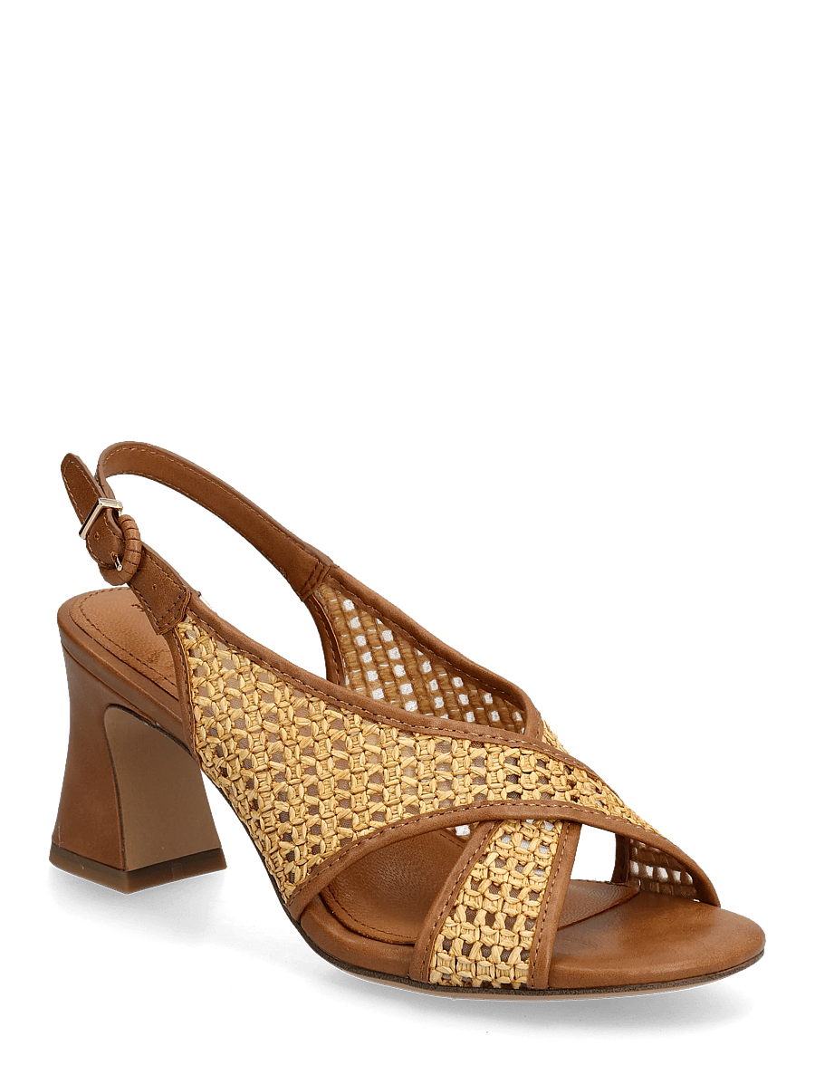Tamaris - Women Sandals - heeled sandals - cognac comb - 0