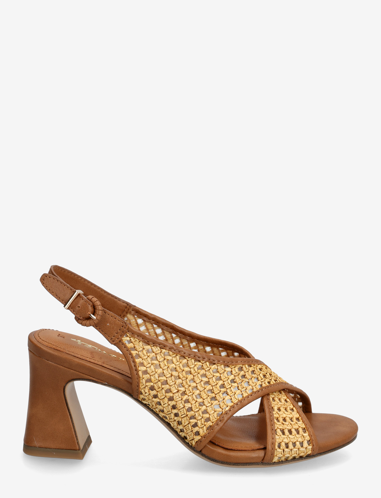 Tamaris - Women Sandals - slingbacks med hæle - cognac comb - 1