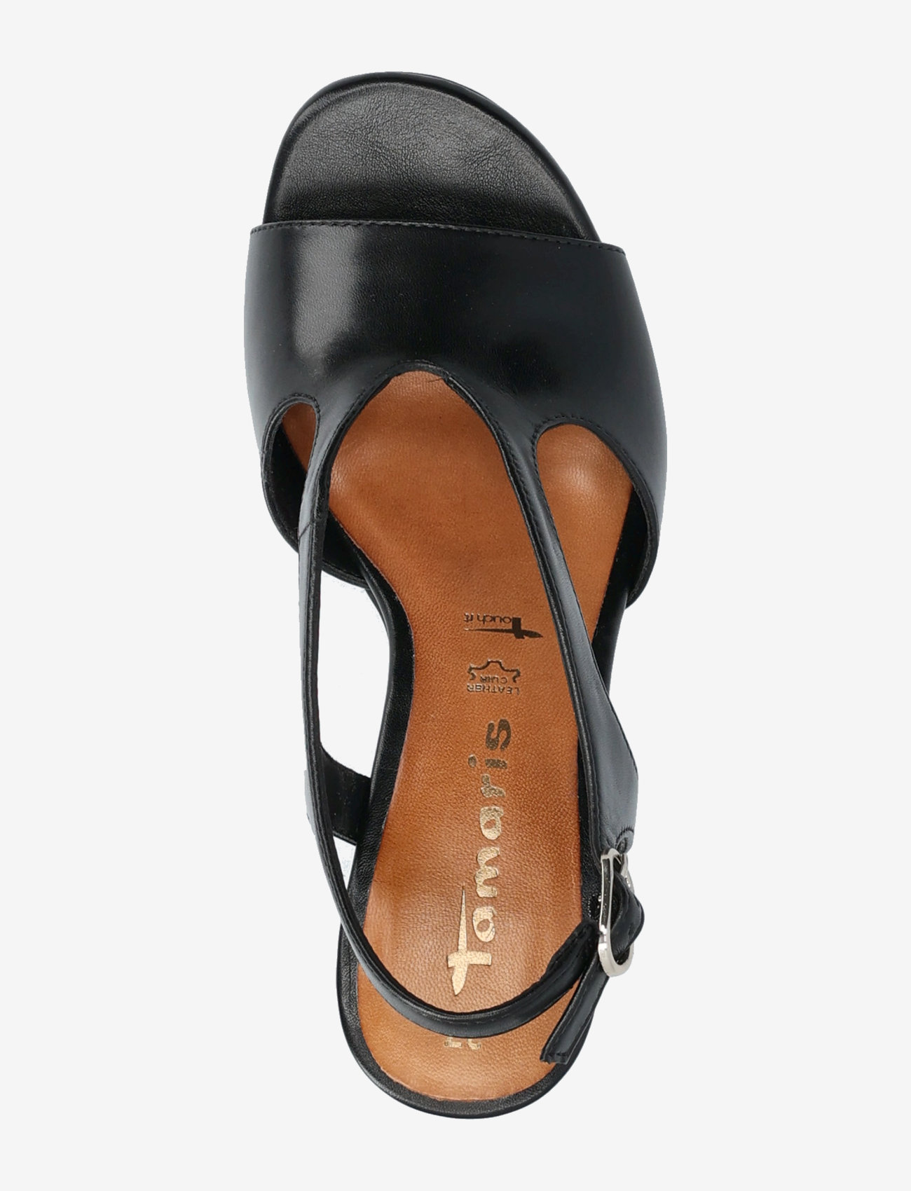 Tamaris - Women Sandals - aukštakulnės basutės - black uni - 3