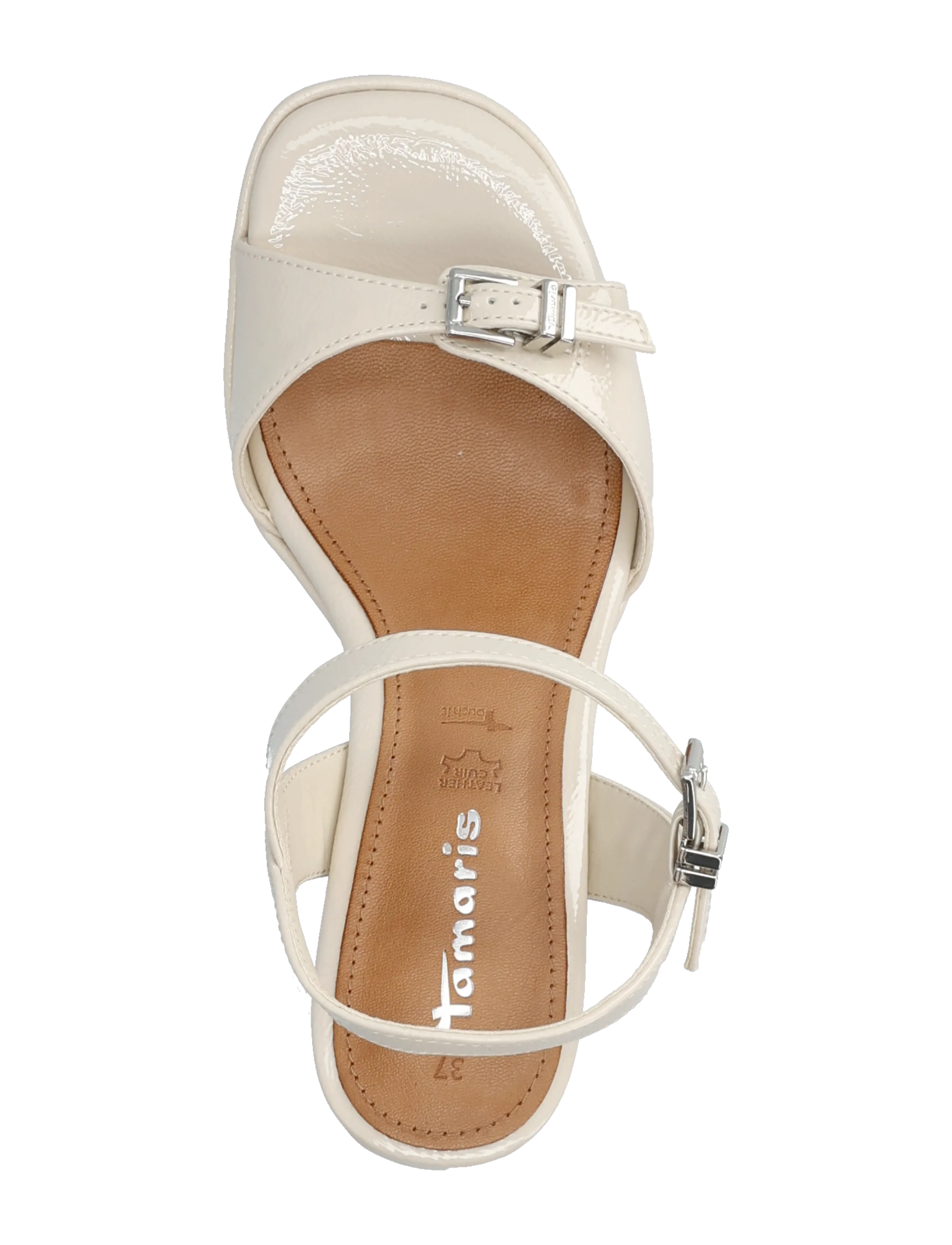 Tamaris - Women Sandals - sandaler med hæl - ivory - 3