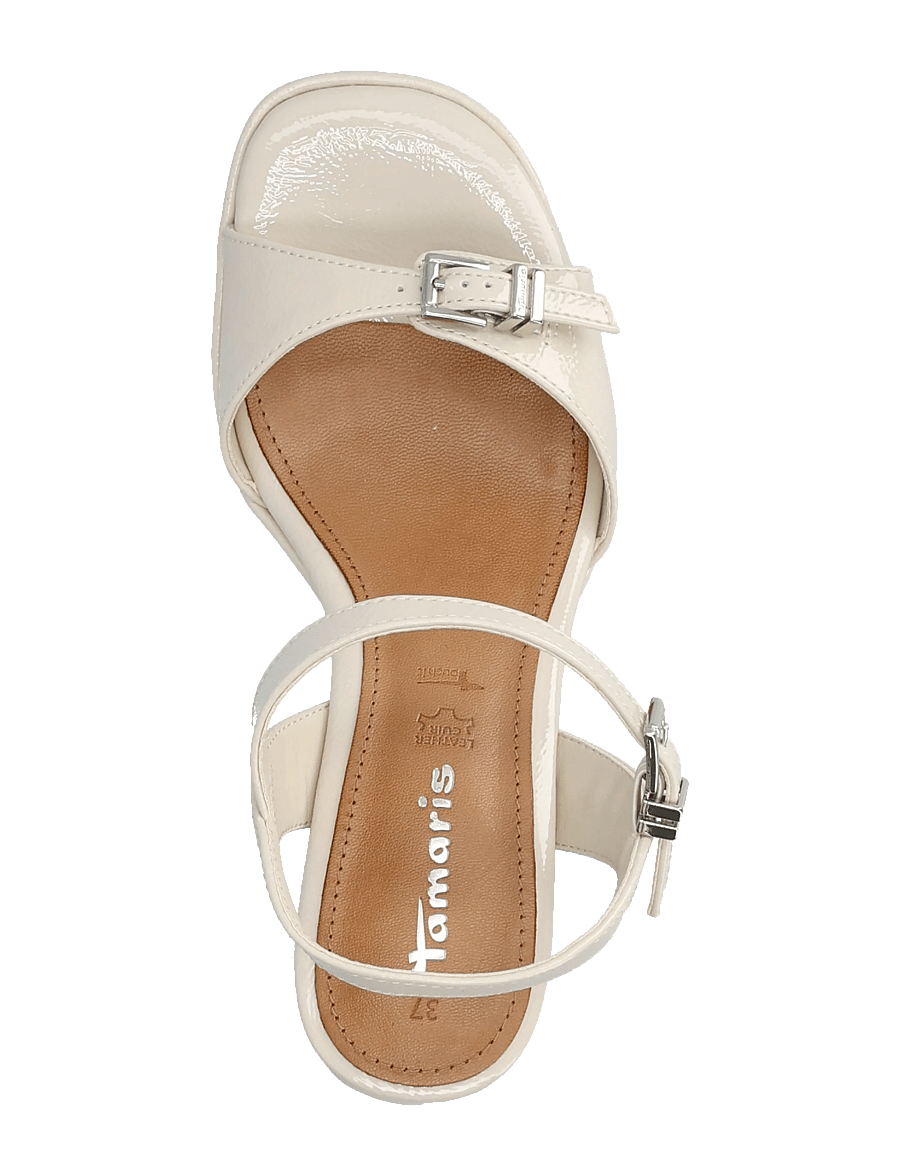 Tamaris - Women Sandals - sandaler med hæl - ivory - 3