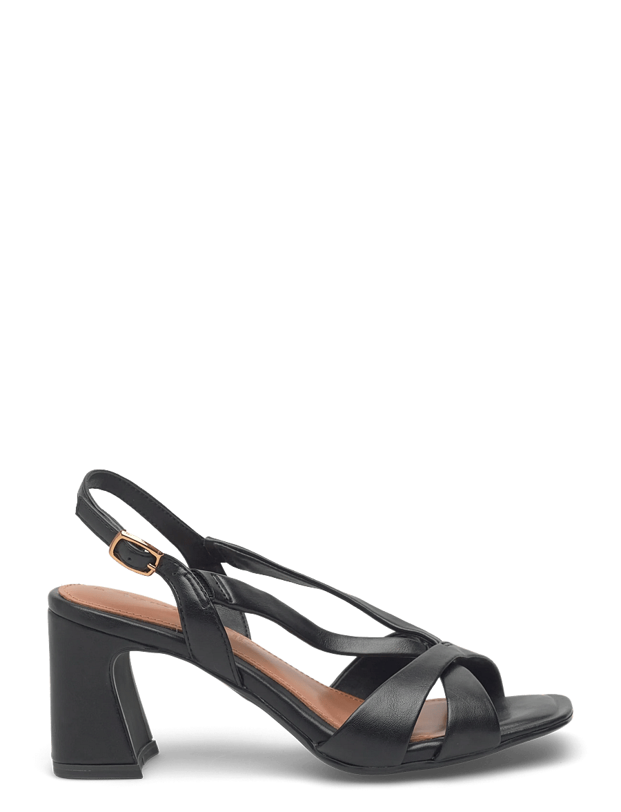 Tamaris - Women Sandals - sandały na obcasie - black matt - 1