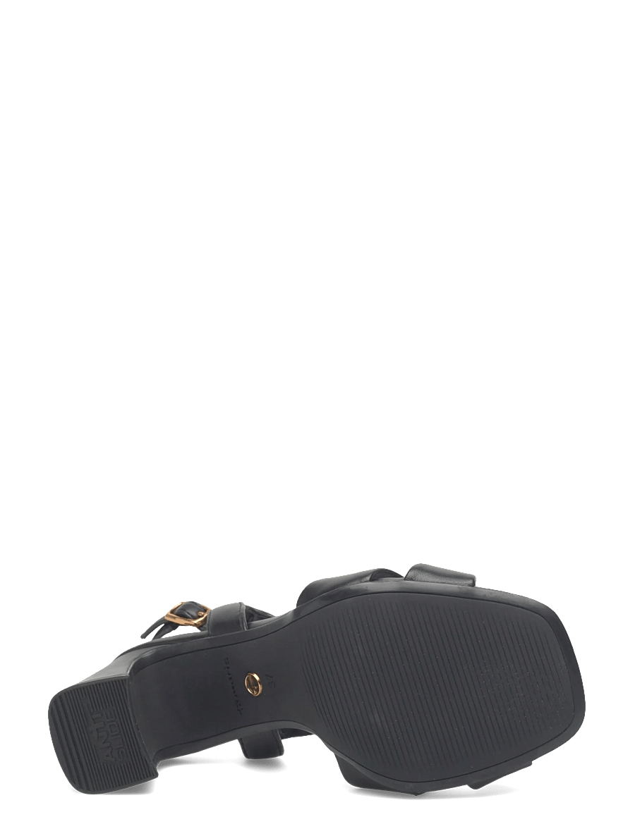 Tamaris - Women Sandals - sandały na obcasie - black matt - 4